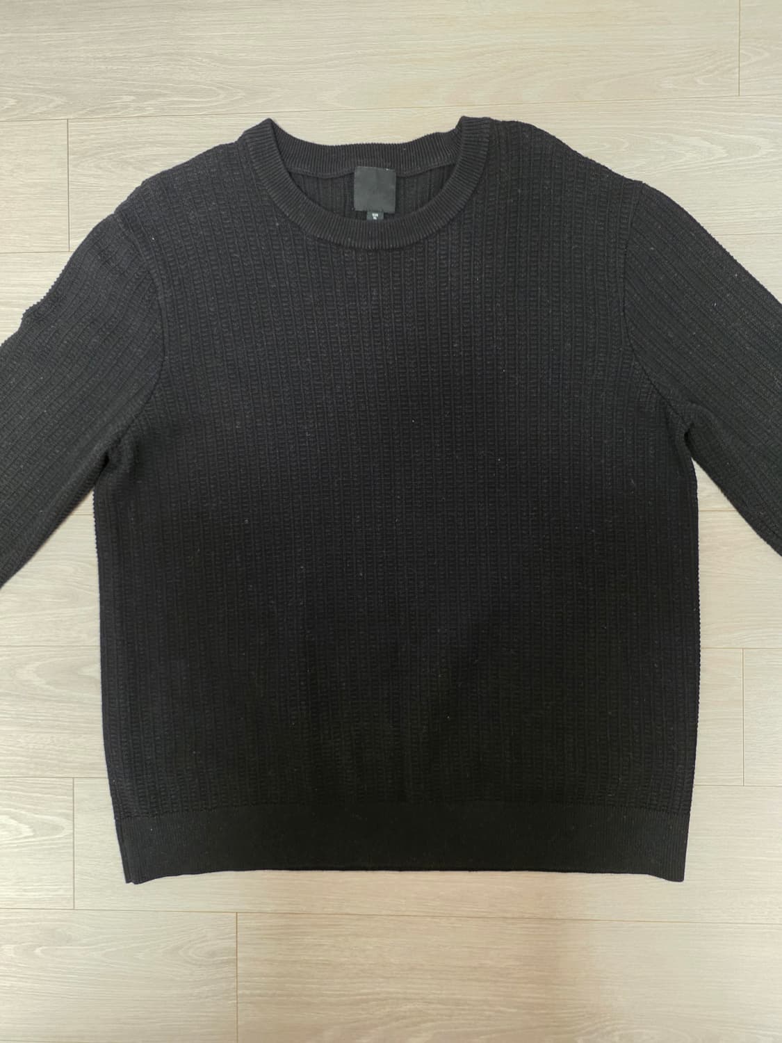 H&M 와플 니트 Black XL
 상품이미지2