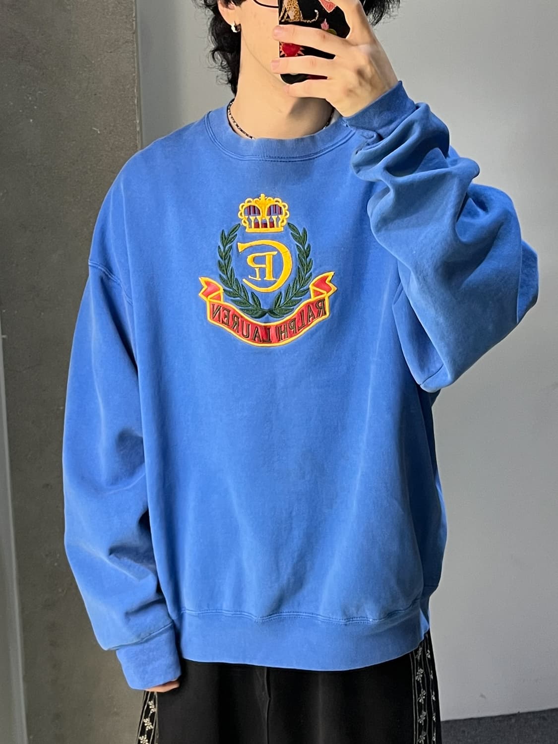  폴로랄프로렌 90's 크라운 크레스트 로고 스웻셔츠 상품이미지1