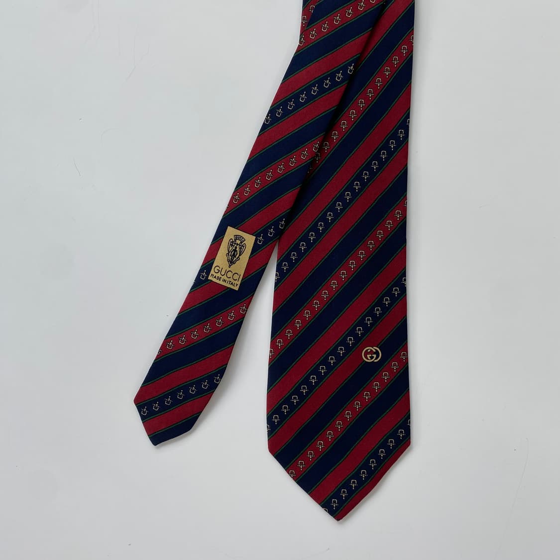 구찌(GUCCI) 심플로고 명품 정품 넥타이 7.6cm 상품이미지2