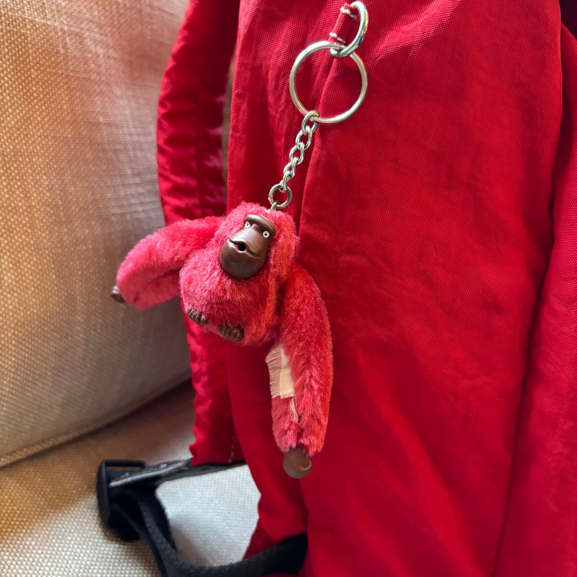 키플링 레드 백팩 + 키링 상품이미지3