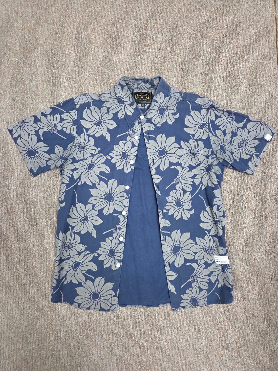 누드본즈 하와이안 셔츠 반팔 M 상품이미지1