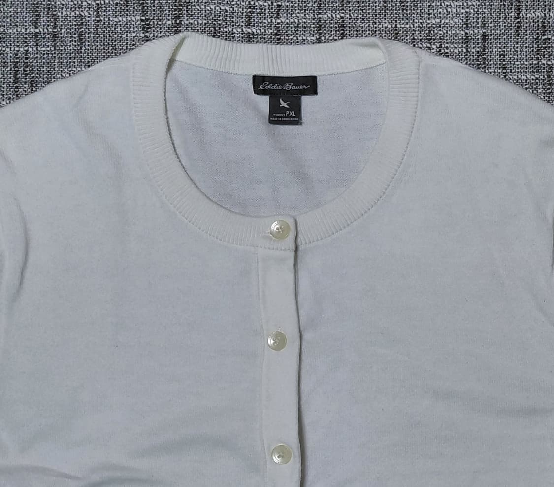 [PXL] Eddie Bauer 정품 여성 반소매 면 혼방 가디건 상품이미지2