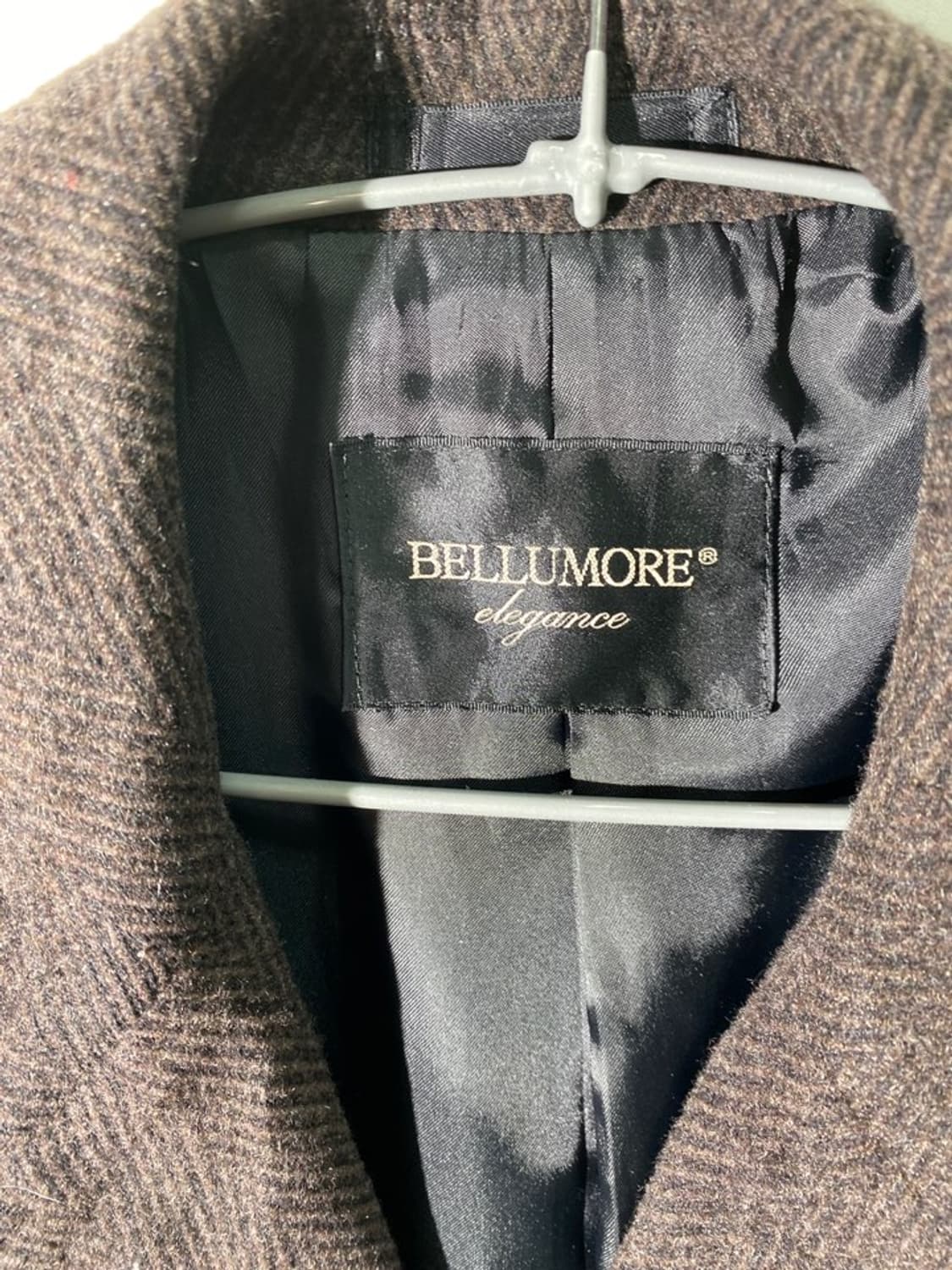 bellumore 헤링본 울 코트 상품이미지4