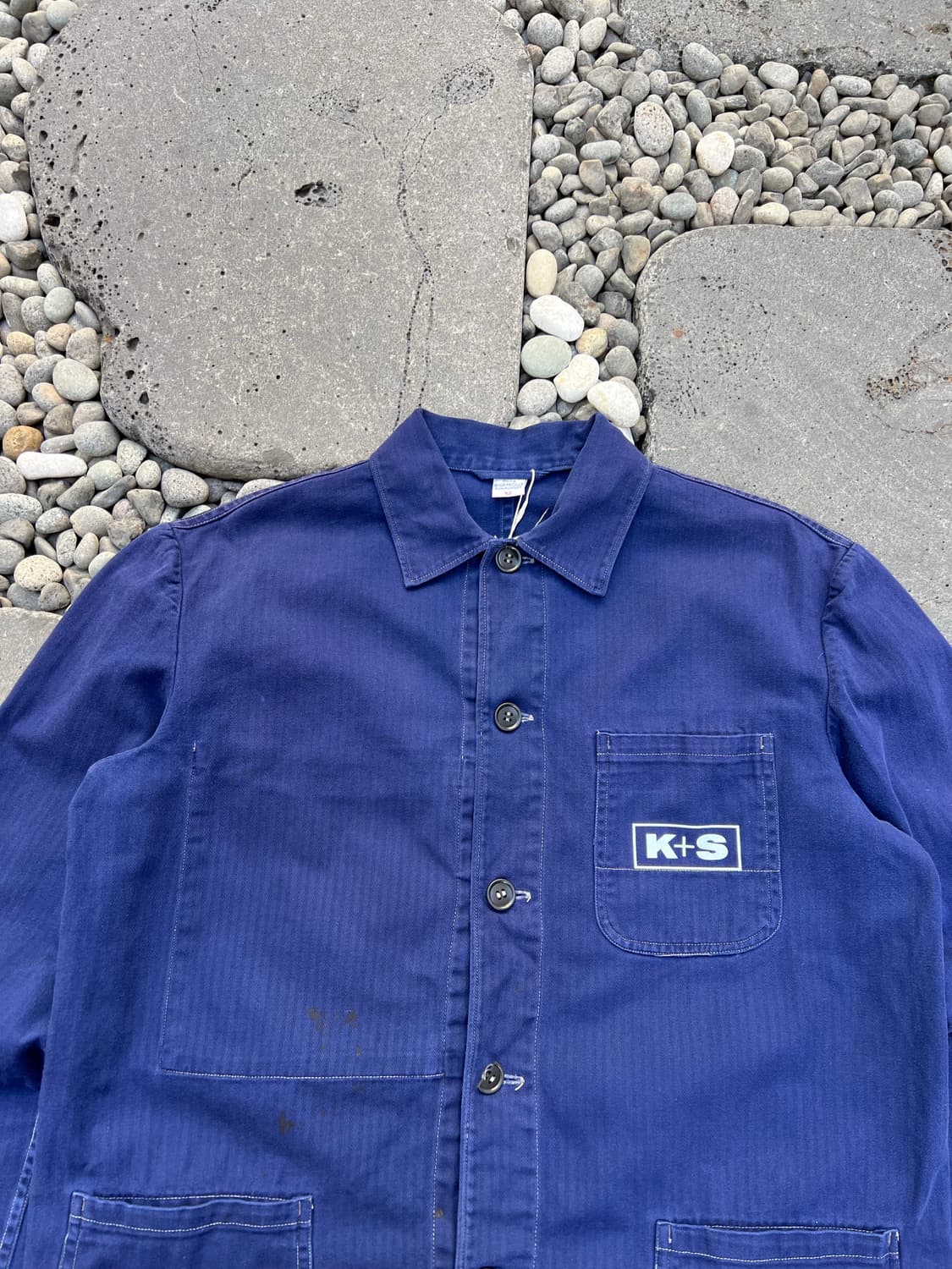 OLD VINTAGE HBT FRENCH 헤링본트윌코튼 프렌치워크자켓 상품이미지6