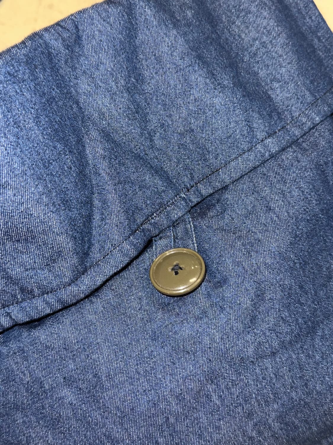 (착샷o)denim button detail cross bag 상품이미지4