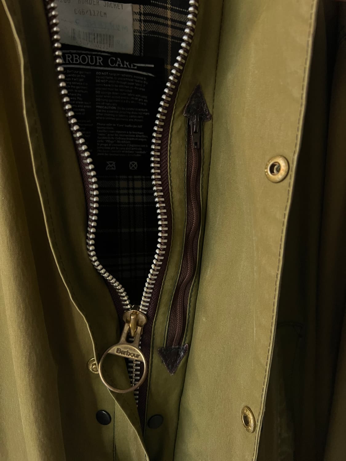 [XL]Barbour 바버 BORDER 보더 왁스 페이드 코튼 헌팅 자켓 상품이미지5