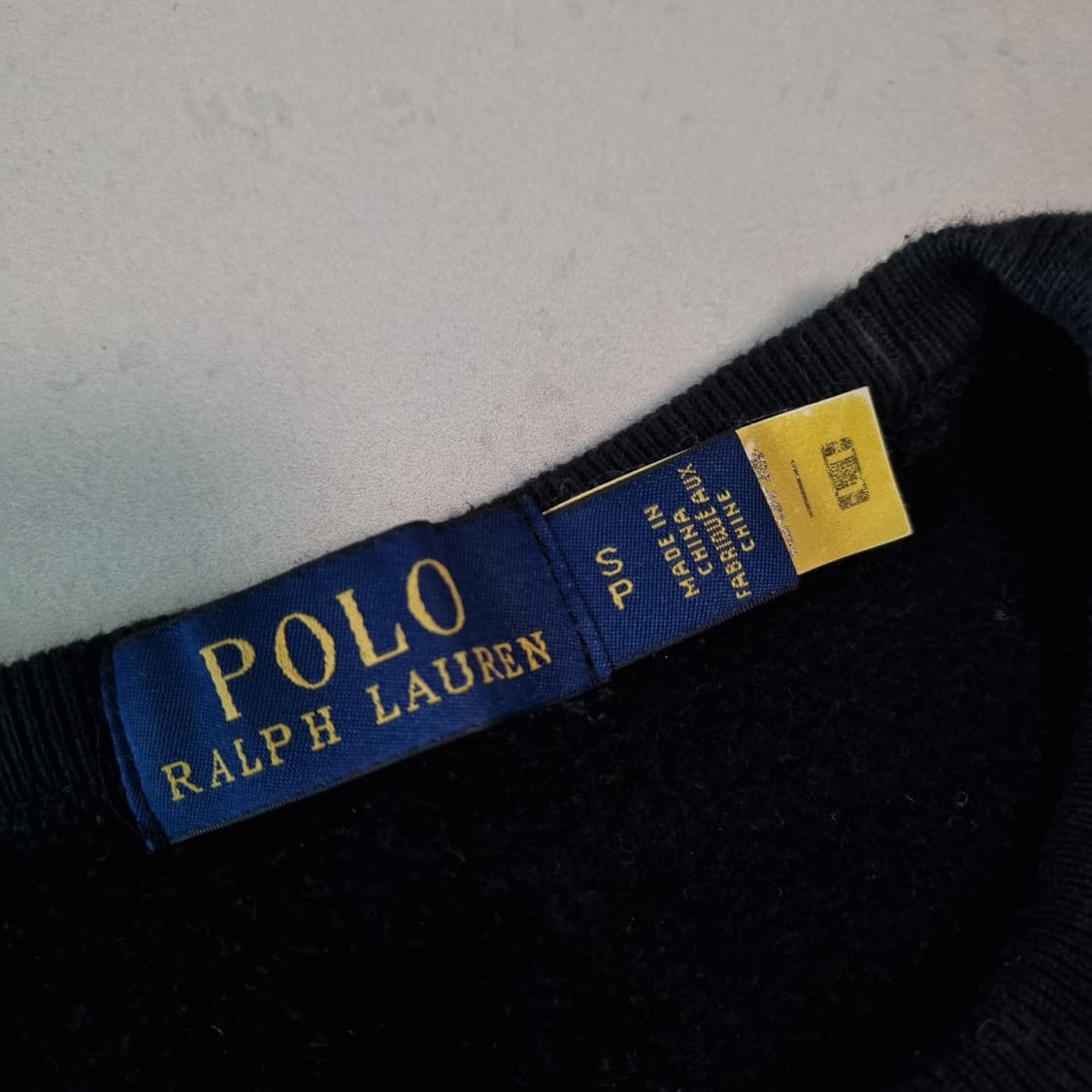 폴로 블랙 로고 맨투맨 티셔츠 s 상품이미지5