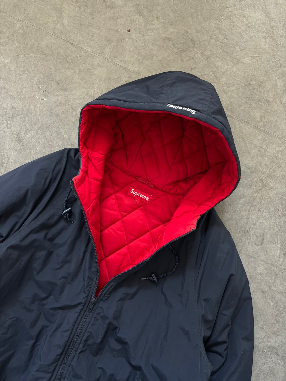 Supreme 슈프림 슬리브 스크립트 사이드 라인 후드 자켓 상품이미지4