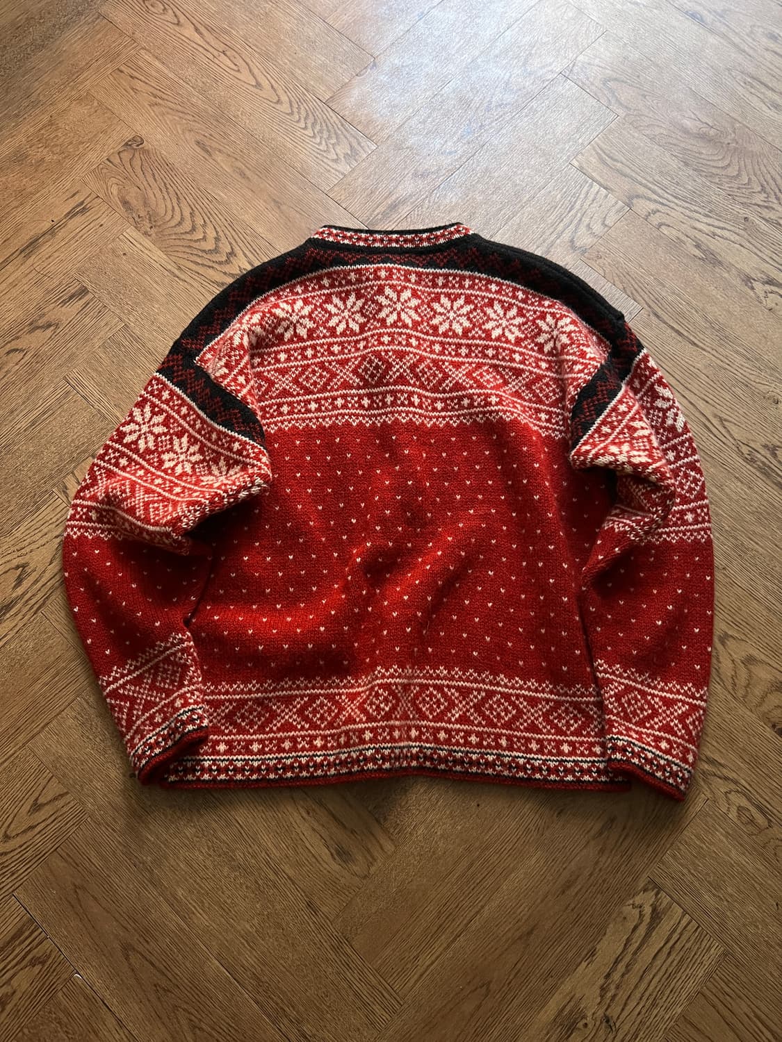 [L]90's 엘엘빈 Made in USA 노르딕 울 니트 상품이미지7