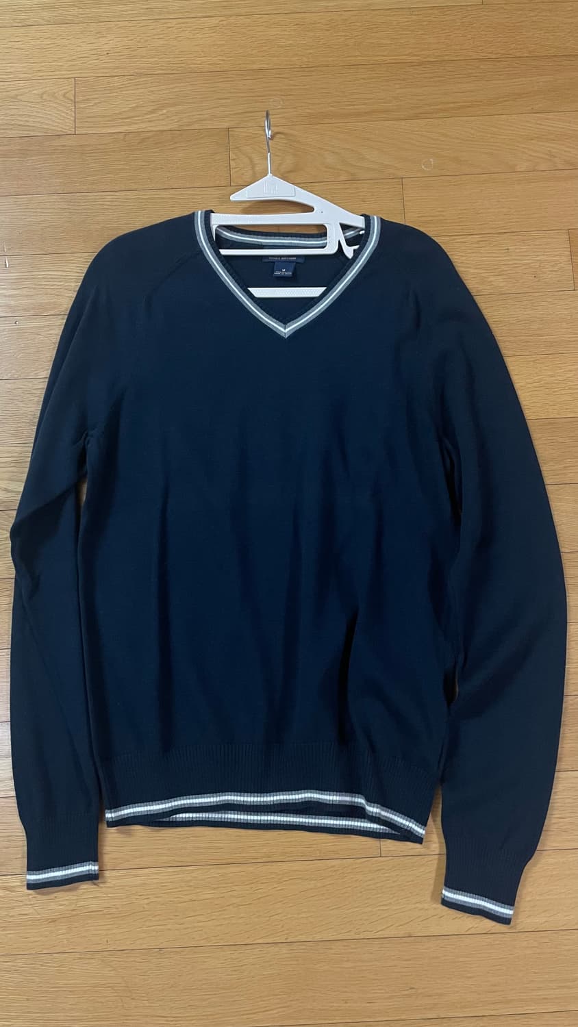 명품 브룩스 브라더스 Brooks Brothers V넥니트 네이비 한국사 상품이미지1