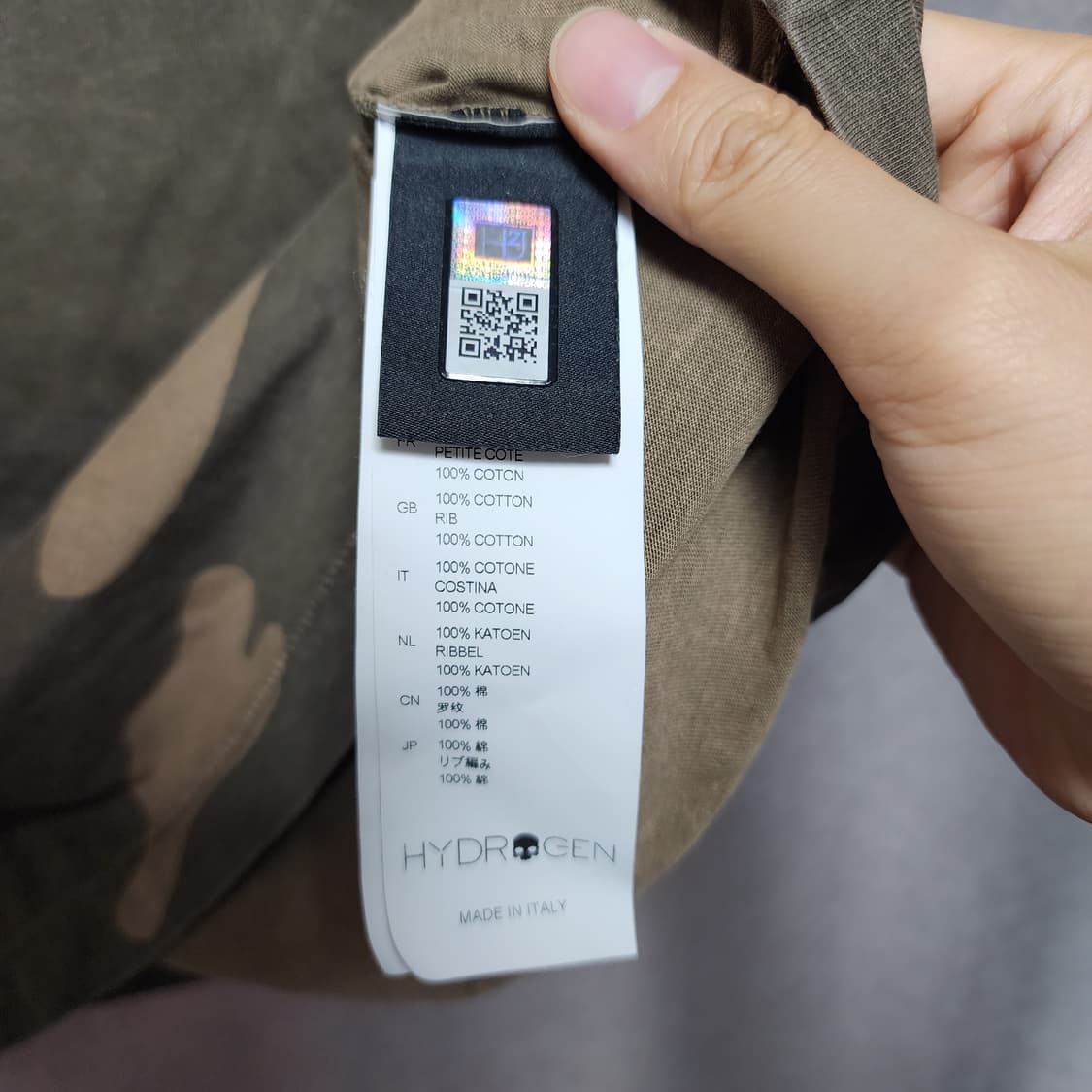 HYDROGEN ITALY Camo Skull 반팔티 상품이미지5