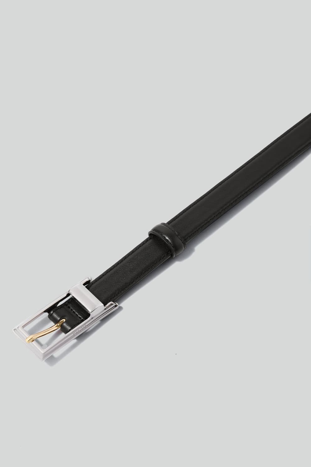 렉토 콘트라스트 시그니쳐 스퀘어 버클 벨트 블랙 상품이미지3