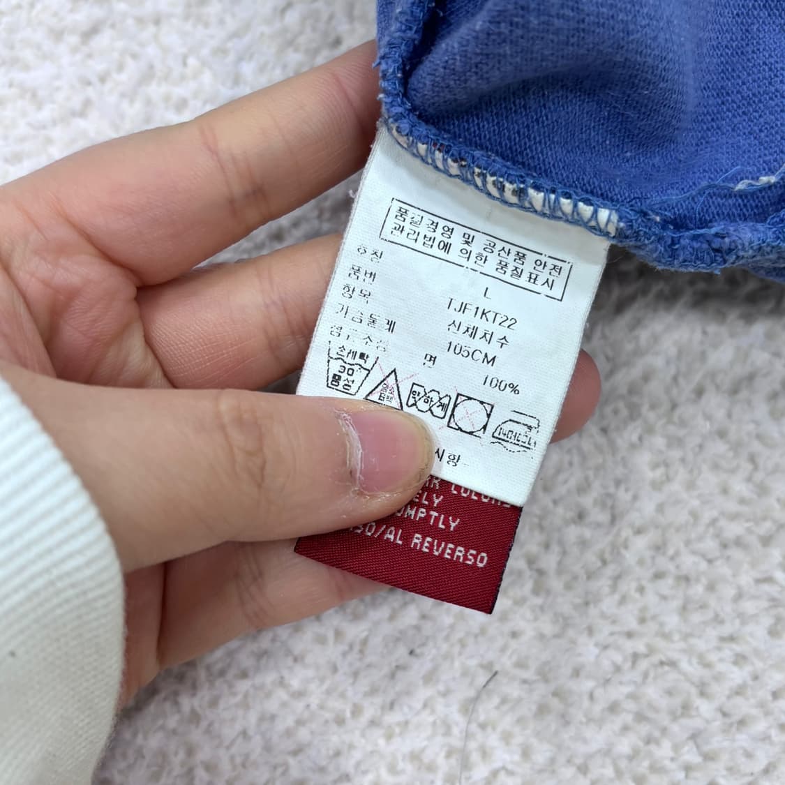 L 타미힐피거 반팔 카라 티셔츠 0316E 상품이미지4