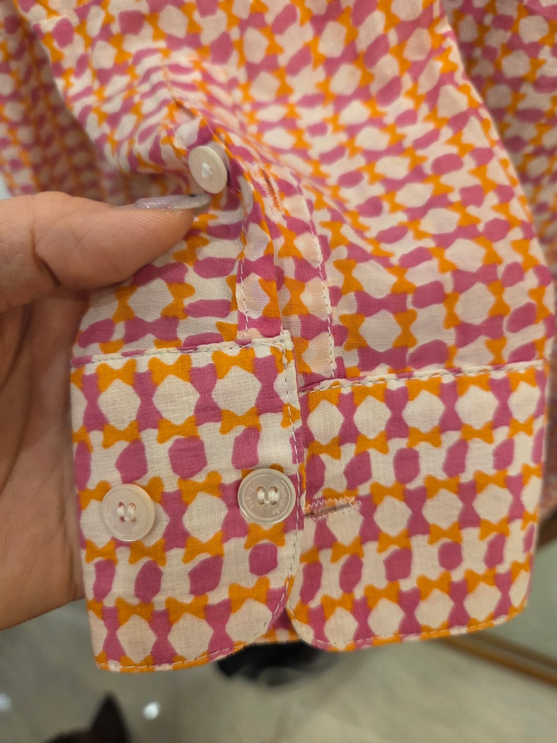 에르메질도 제냐 패턴 셔츠 블라우스 상품이미지5