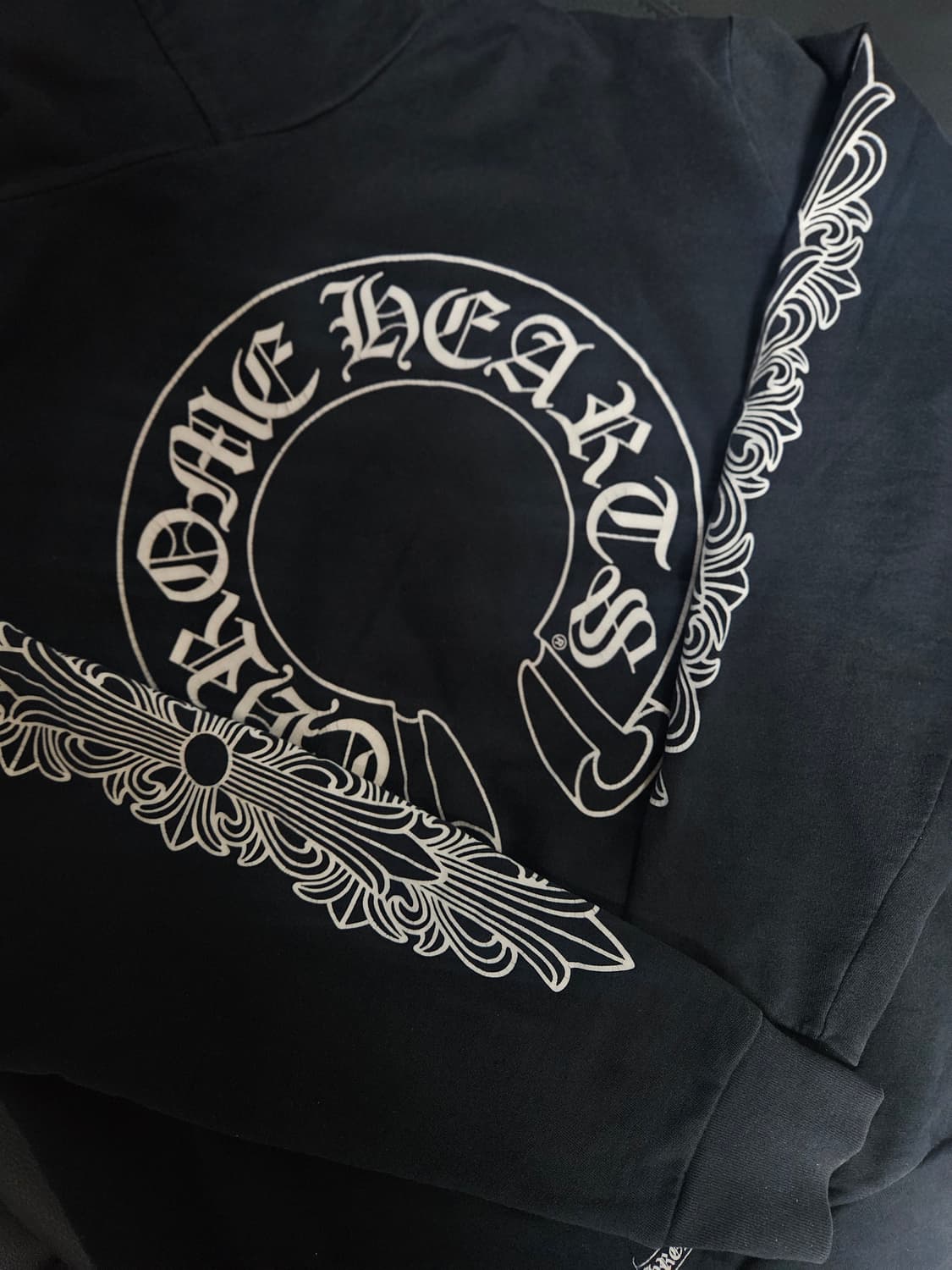 M 크롬하츠 홀스슈 플로랄 후드집업 상품이미지1