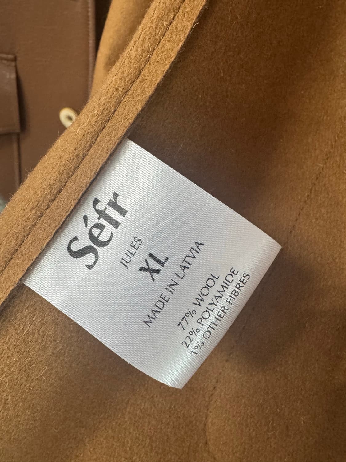 sefr 브라운 코트 XL 상품이미지3