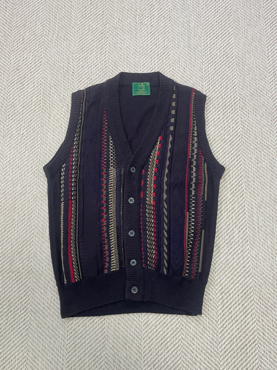 마스터스 패턴 니트 베스트 J03578 상품이미지1