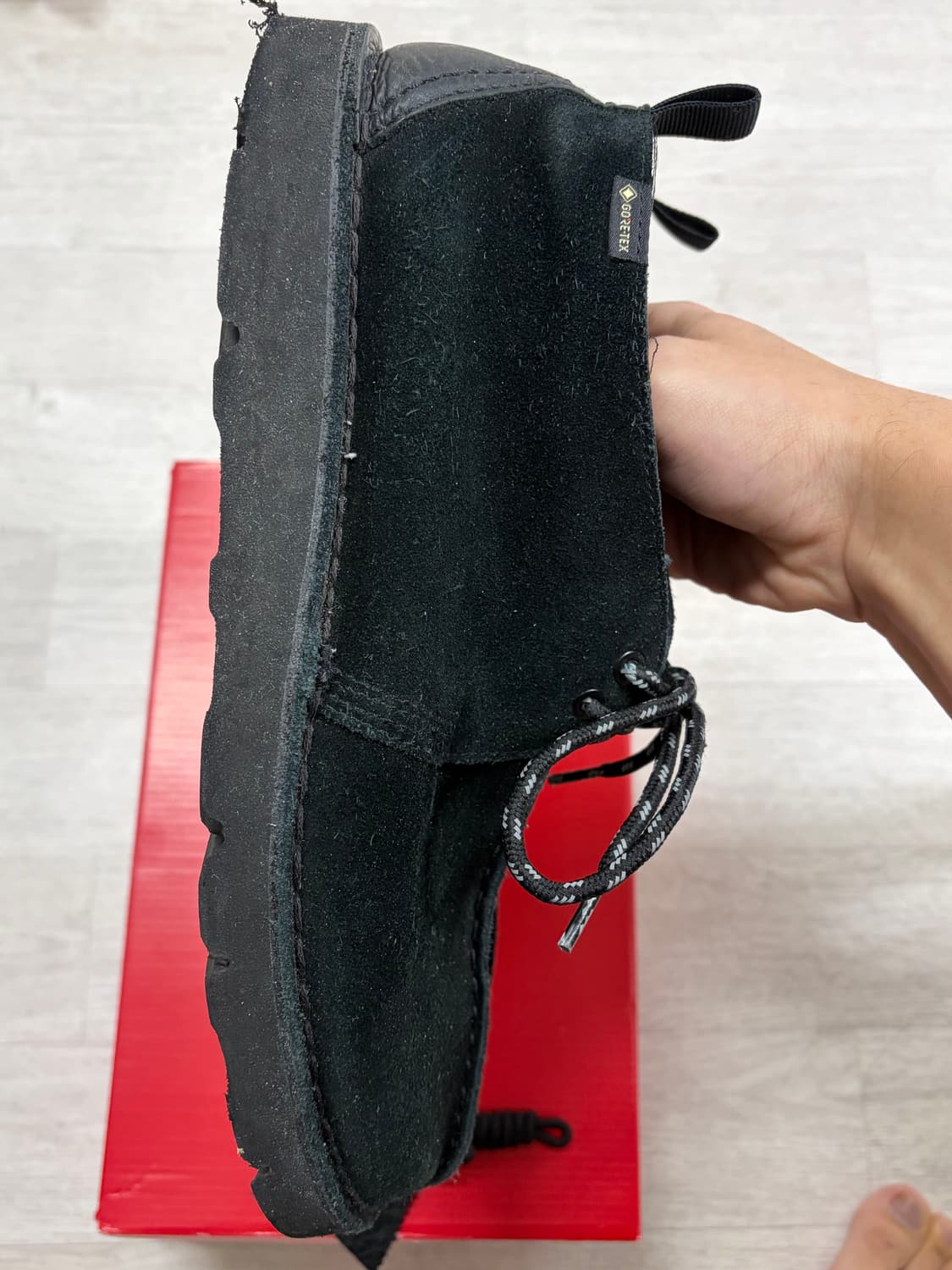 10.5UK) 클락스 데저트트랙 고어택스 블랙 스웨이드 상품이미지5