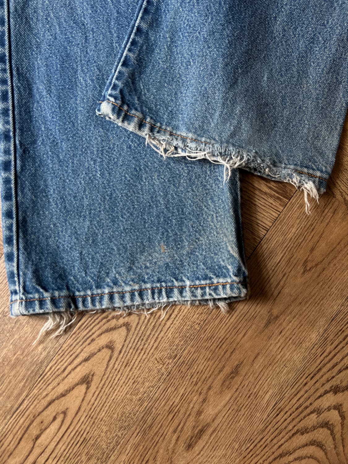 [40]00s 리바이스 517 Made in USA 디스트로이드 데님팬츠 상품이미지6