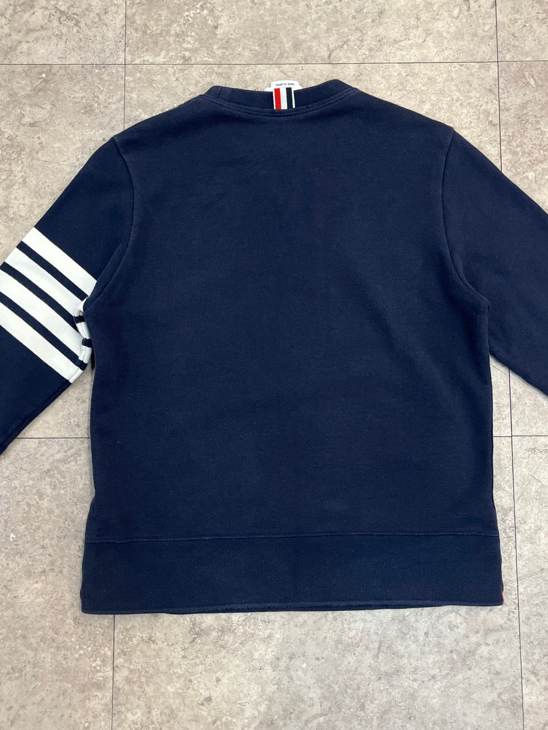 톰브라운 루프백 4-바 맨투맨 네이비 2 #csz3935 상품이미지8