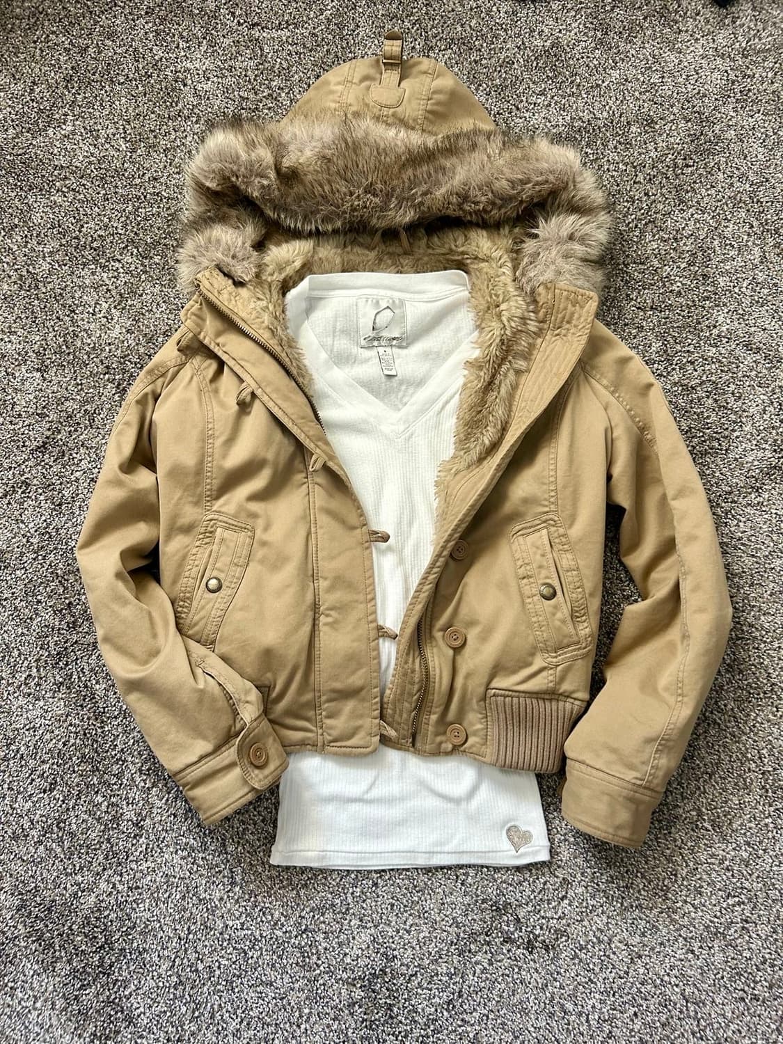 희귀매물)아베크롬비 울프죠 야상/예비단추O 상품이미지1