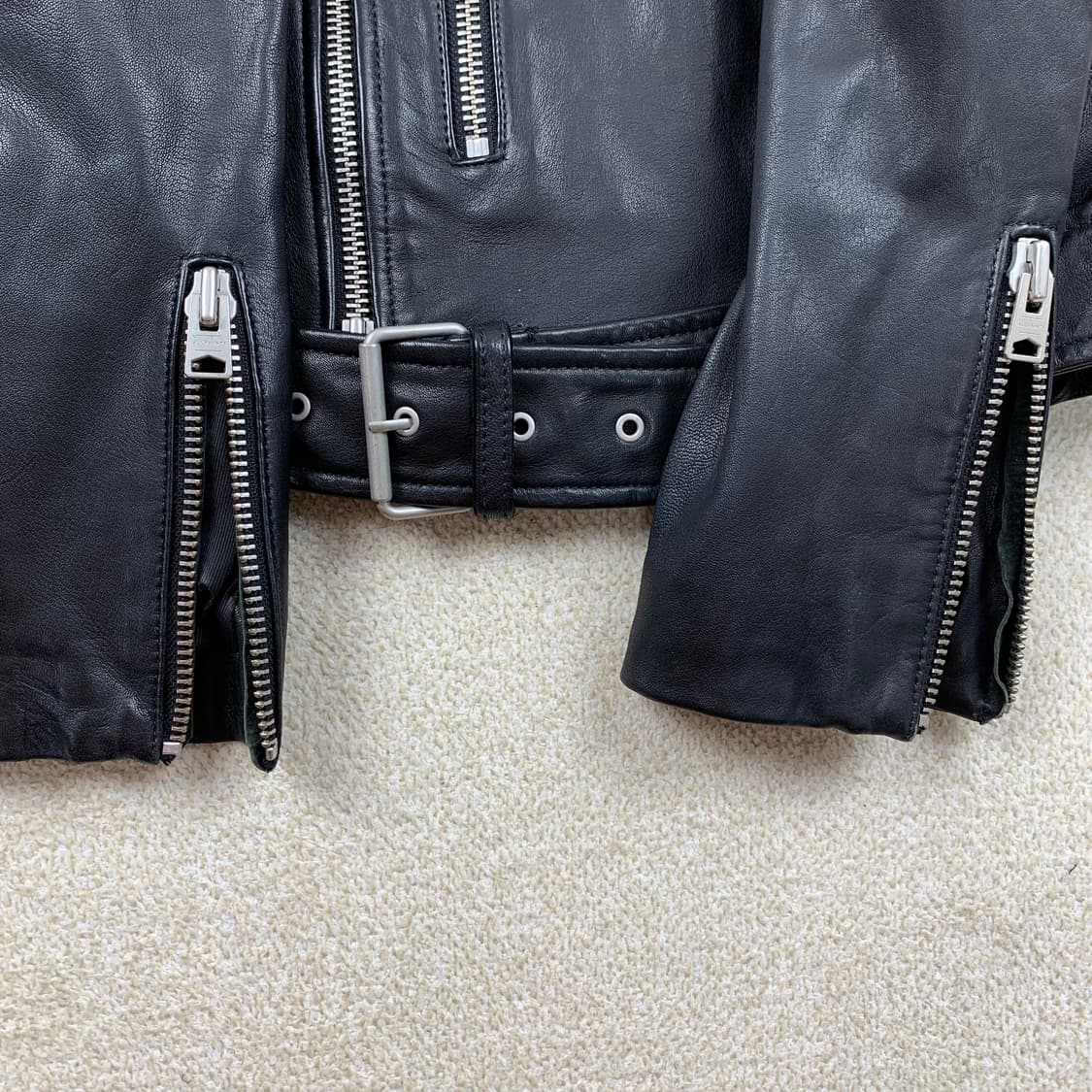올세인츠 KAHO BIKER 양가죽 라이더 자켓  상품이미지4