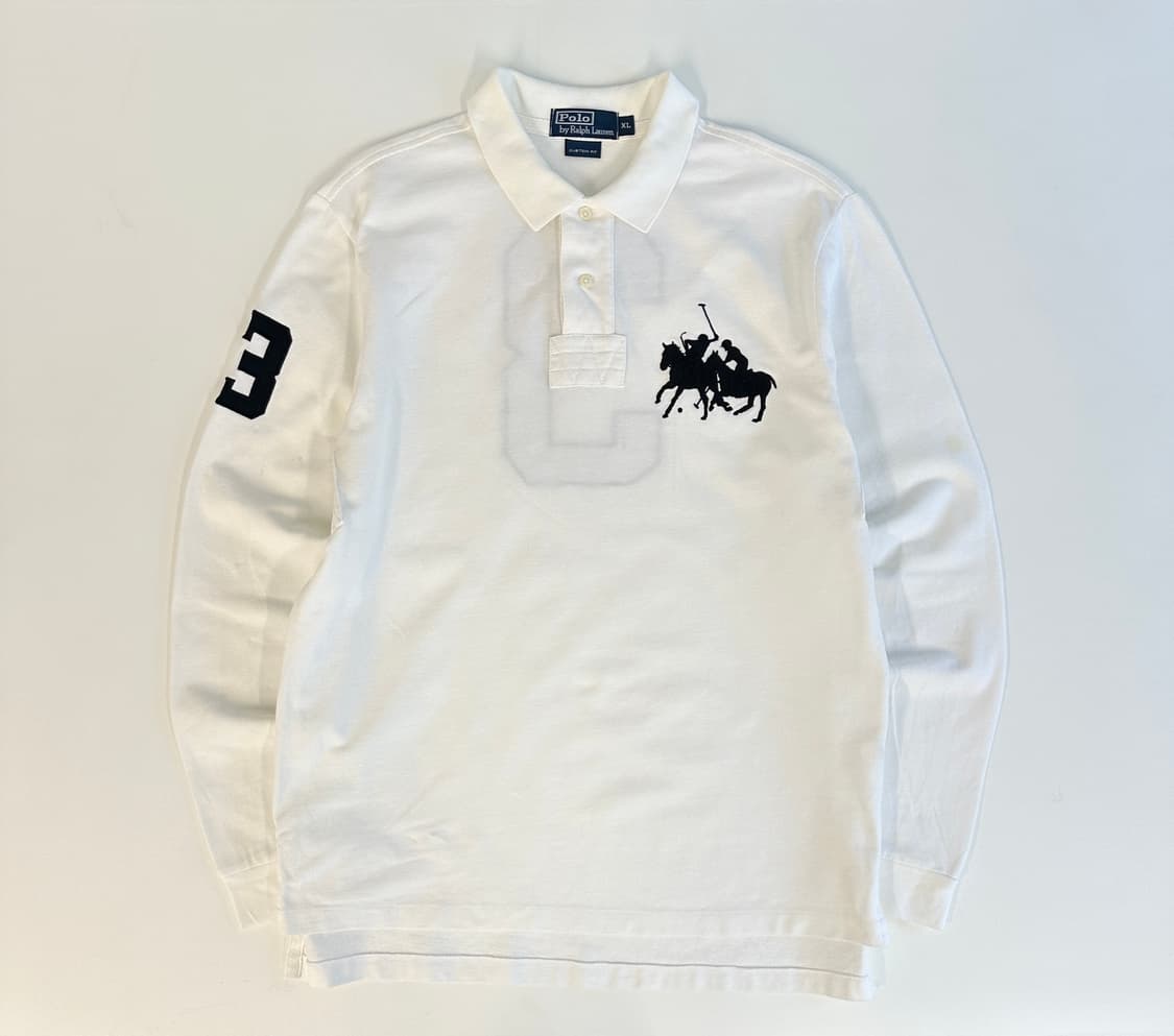 Polo 폴로 랄프로렌 치프키프 빅포니 화이트 긴팔티셔츠 XL 상품이미지2