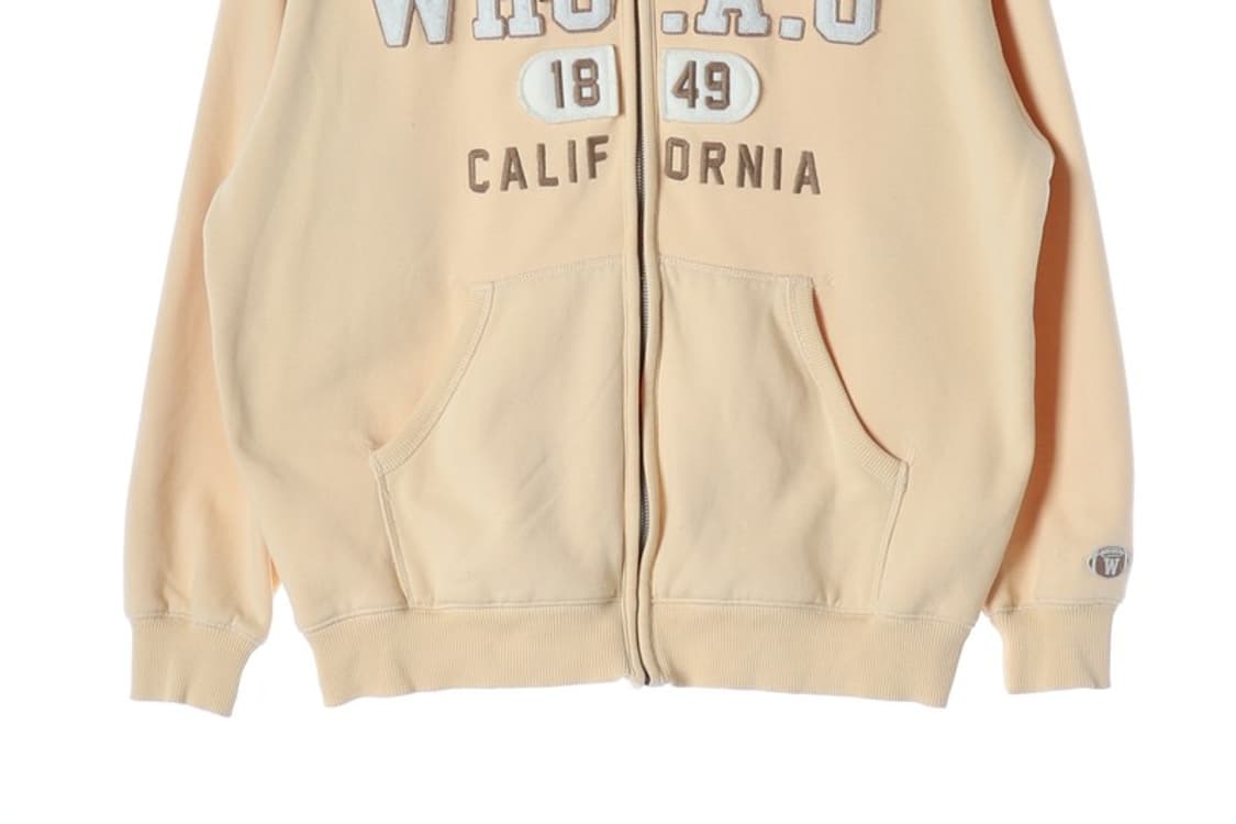 후아유 캘리포니아 레터링 옐로우 후드집업 M 상품이미지4