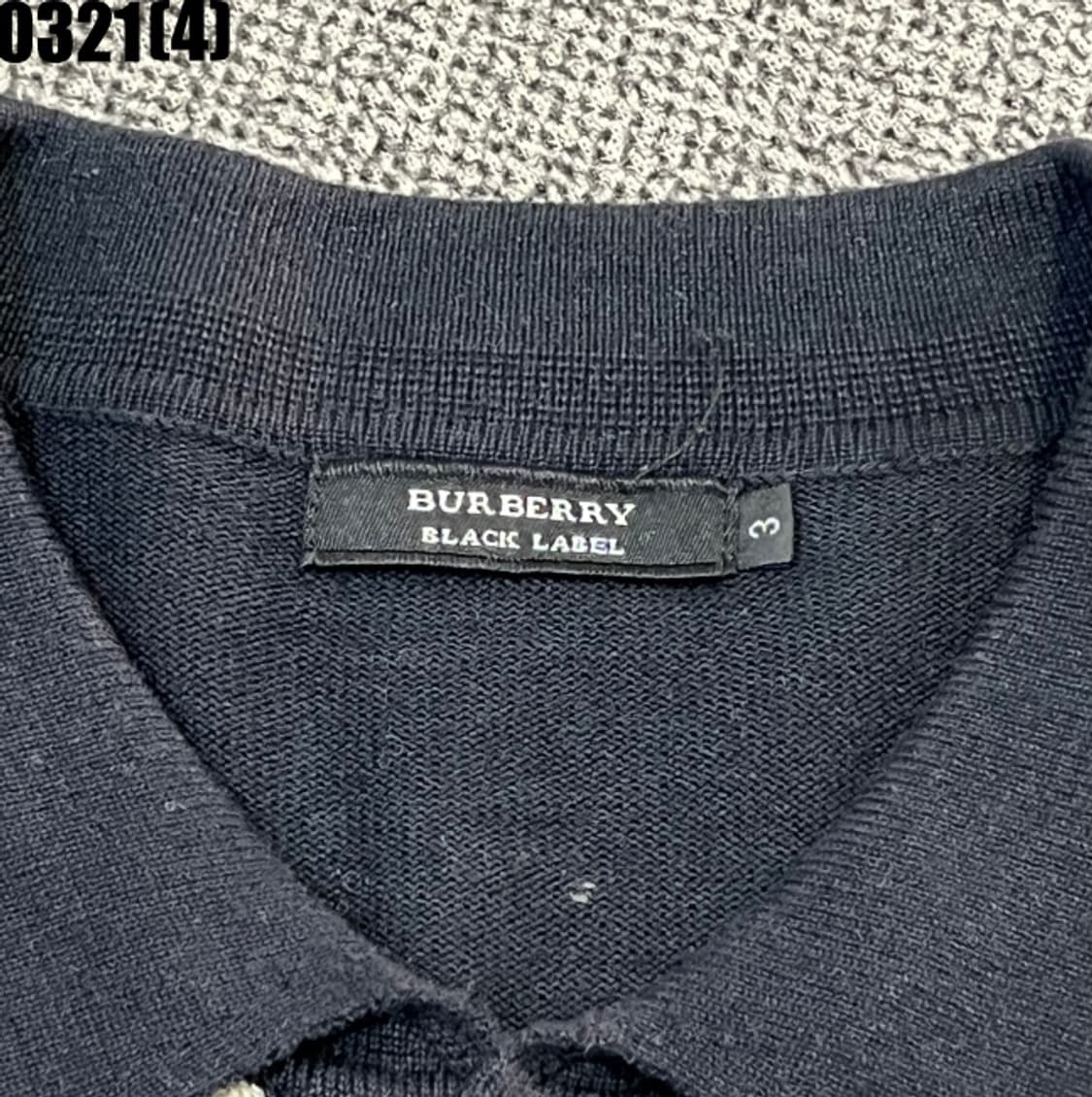 3 버버리 블랙라벨 하운드투스 가디건 블랙 0321(4) 상품이미지3