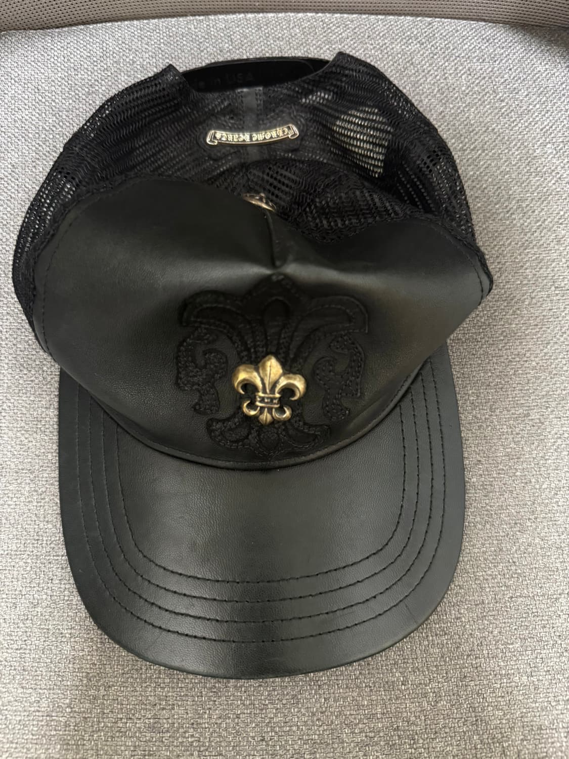 크롬하츠 Fleur de Lis Leather 볼캡 상품이미지2