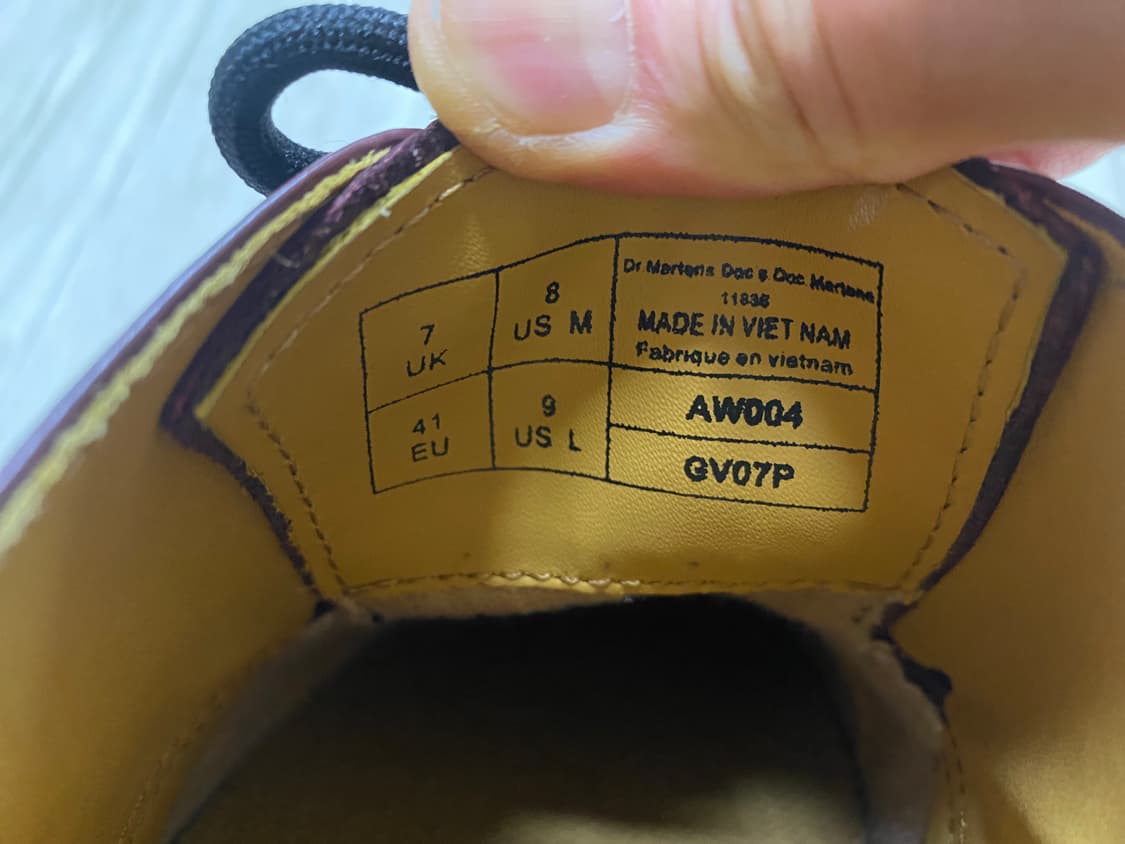 닥터마틴 1461 3홀 체리레드 260 상품이미지7