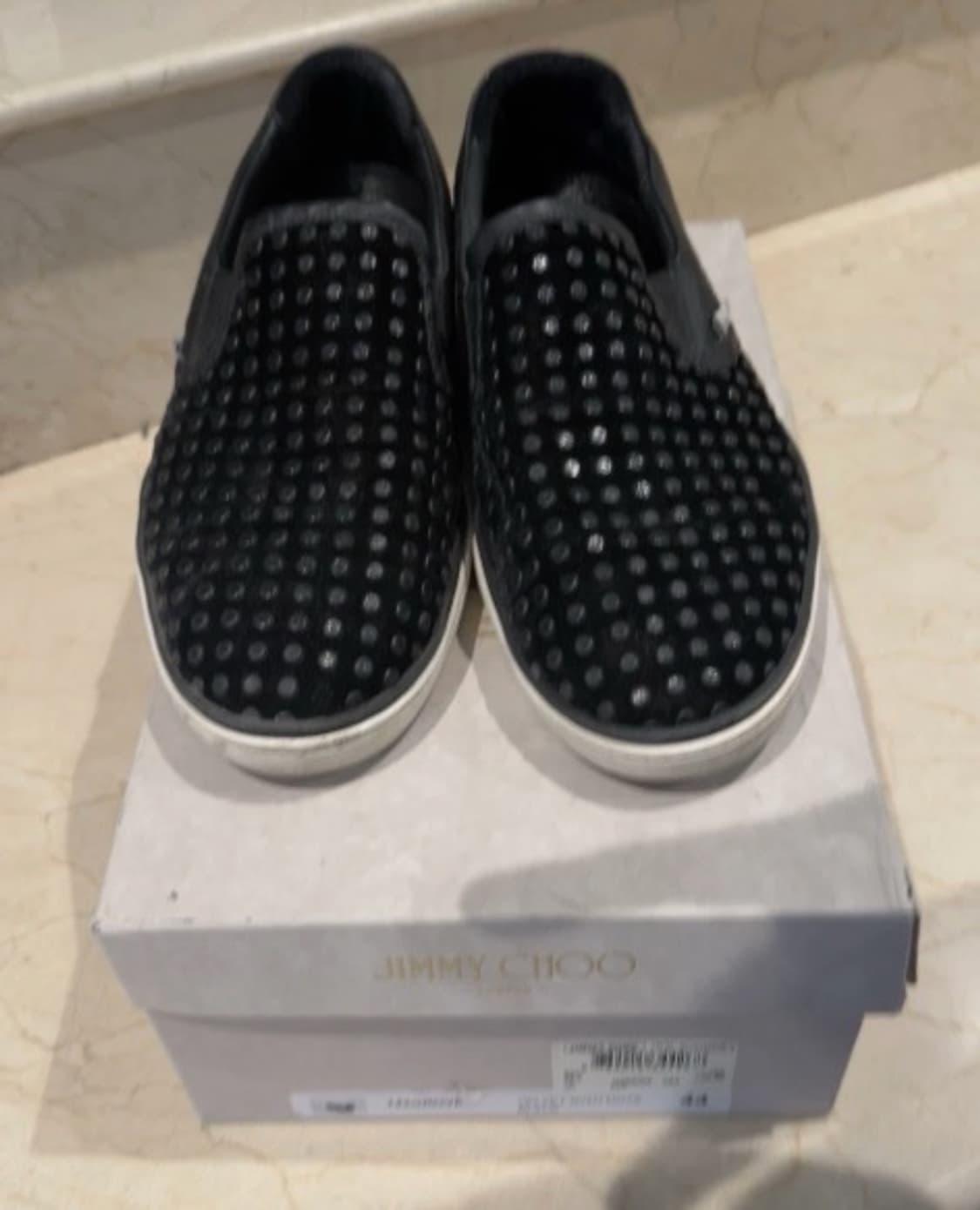 [280] 지미추 Jimmy Choo 벨벳 도트 슬립온 상품이미지2