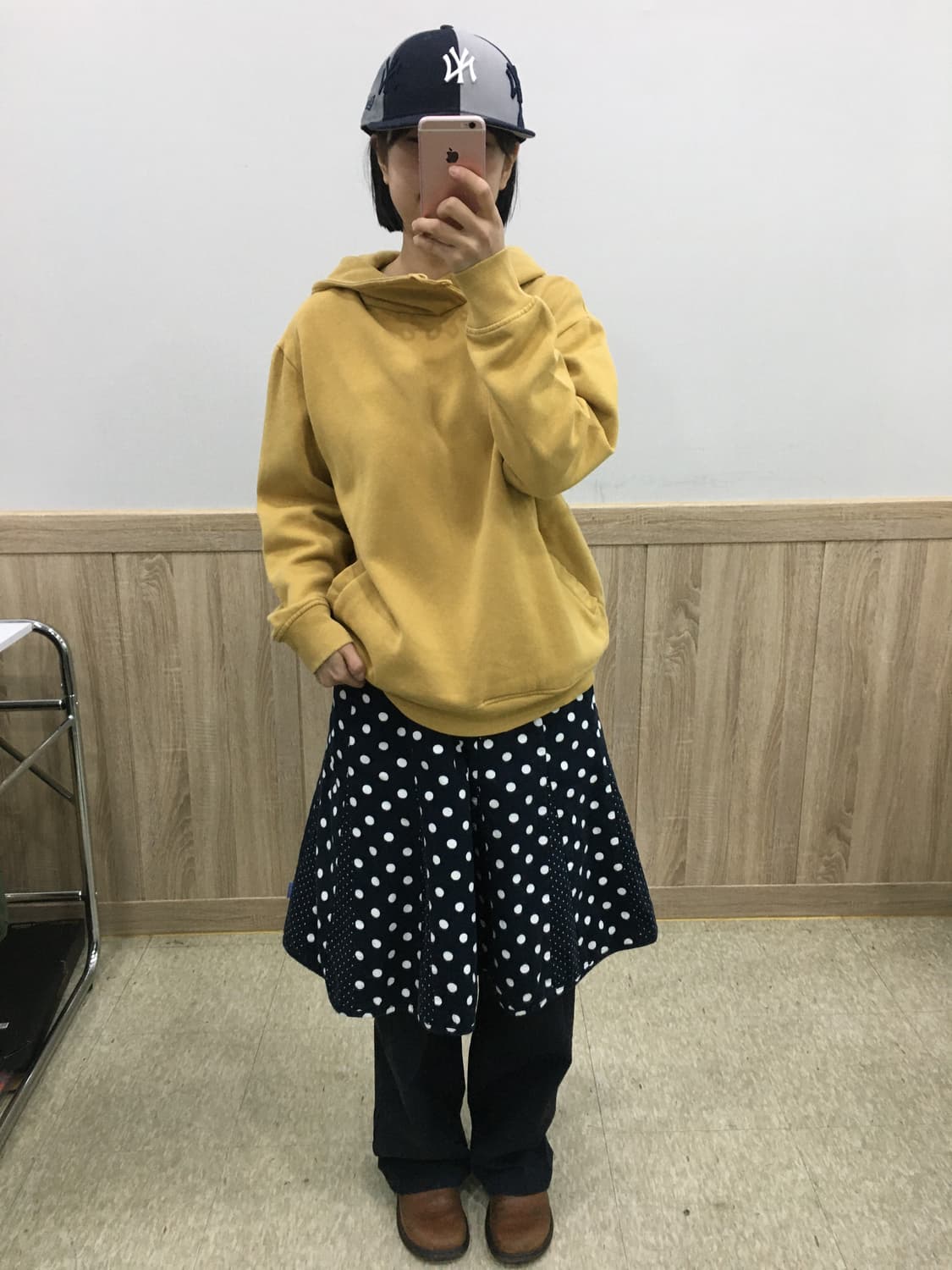 Coen hoodie yello W 상품이미지3