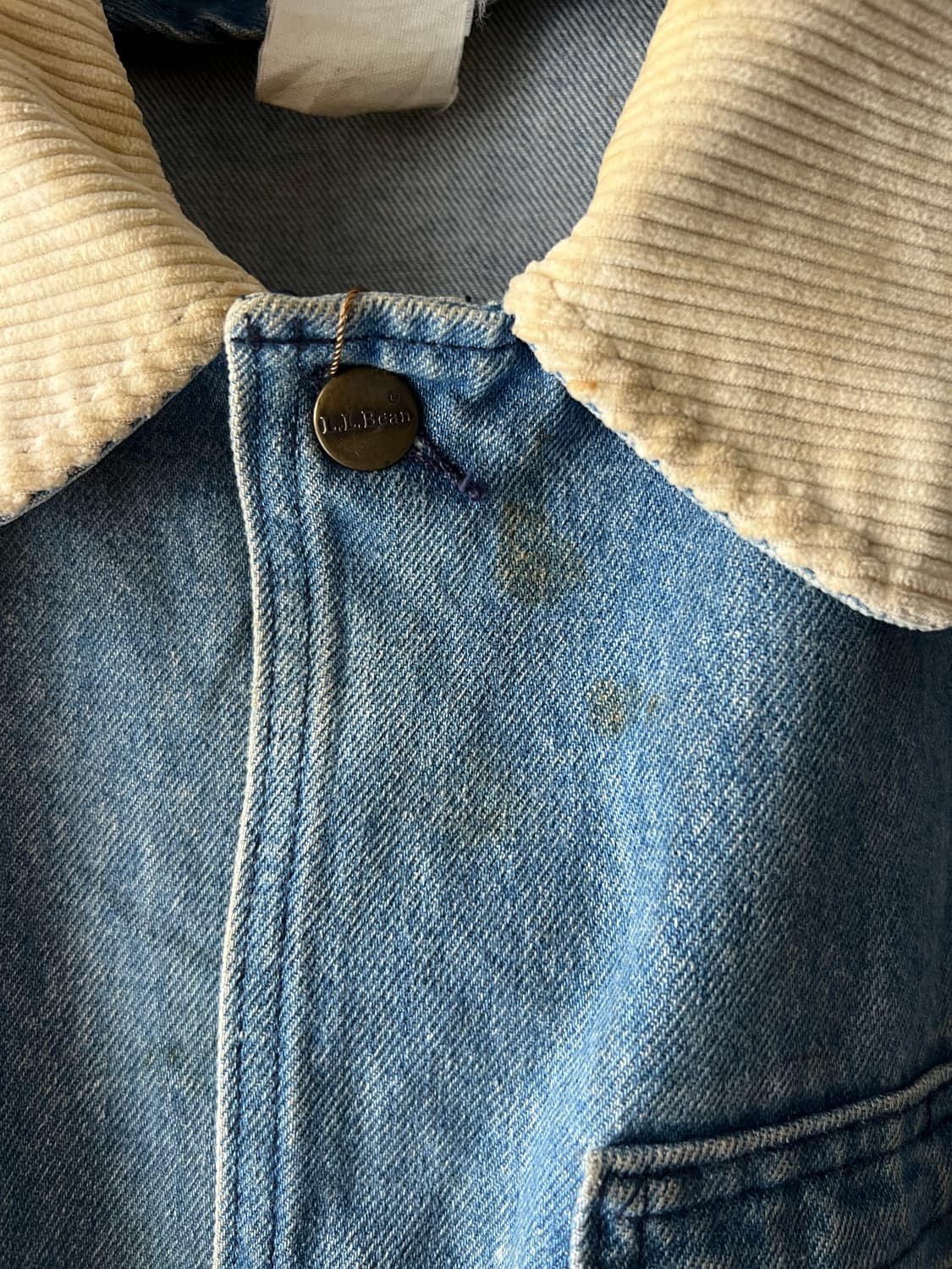 [L]70's L.L.Bean USA 엘엘빈 데님 헌팅 코트 자켓 상품이미지3