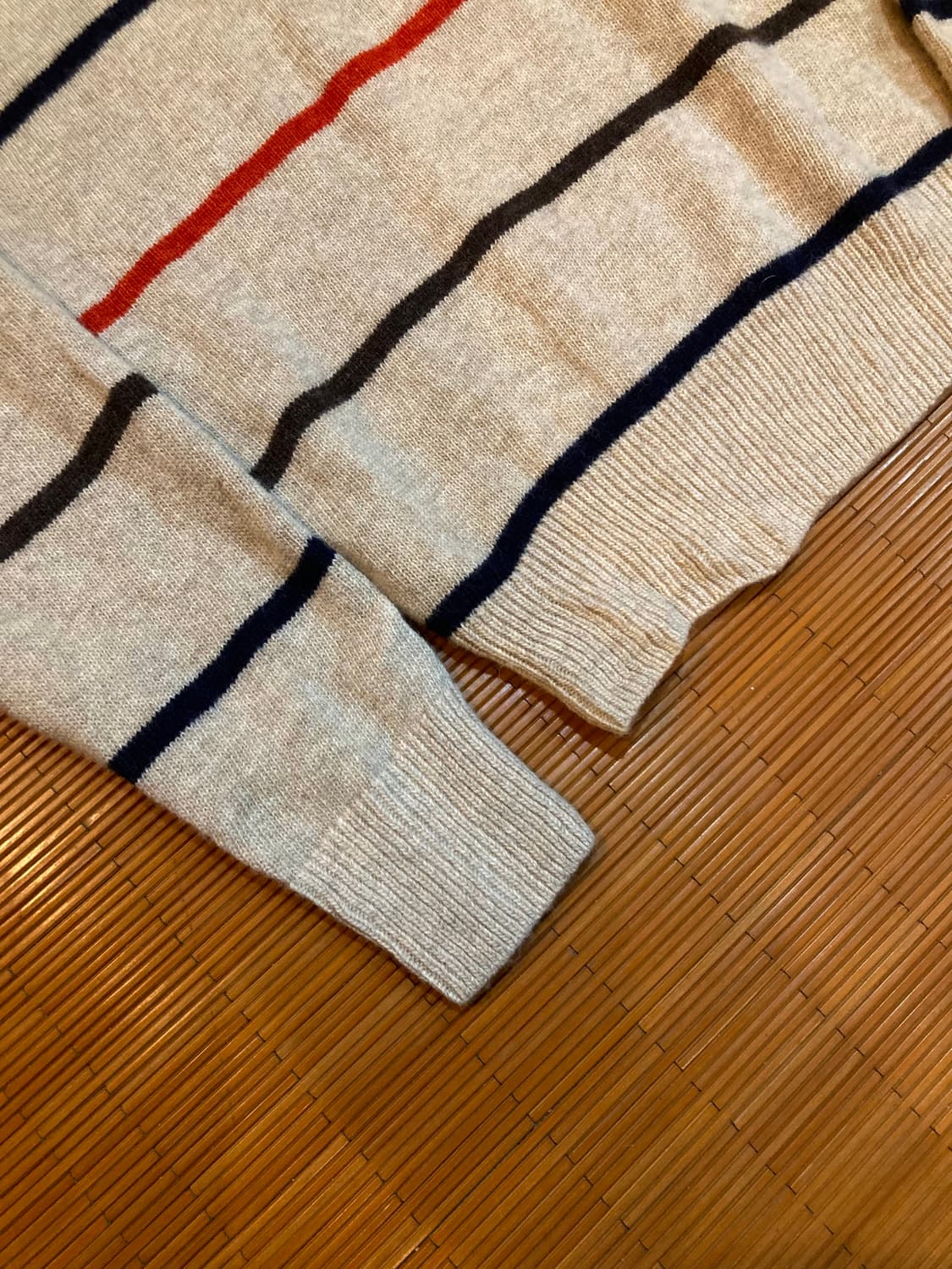 90‘s 스트라이프 헨리넥 니트 상품이미지7