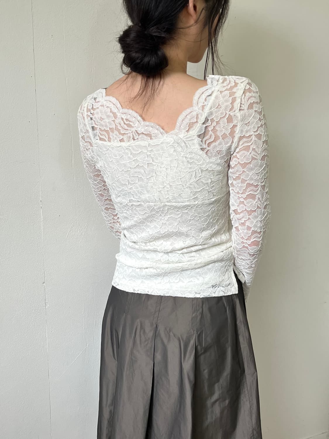 mysty woman 레이스 시스루 탑 상품이미지6