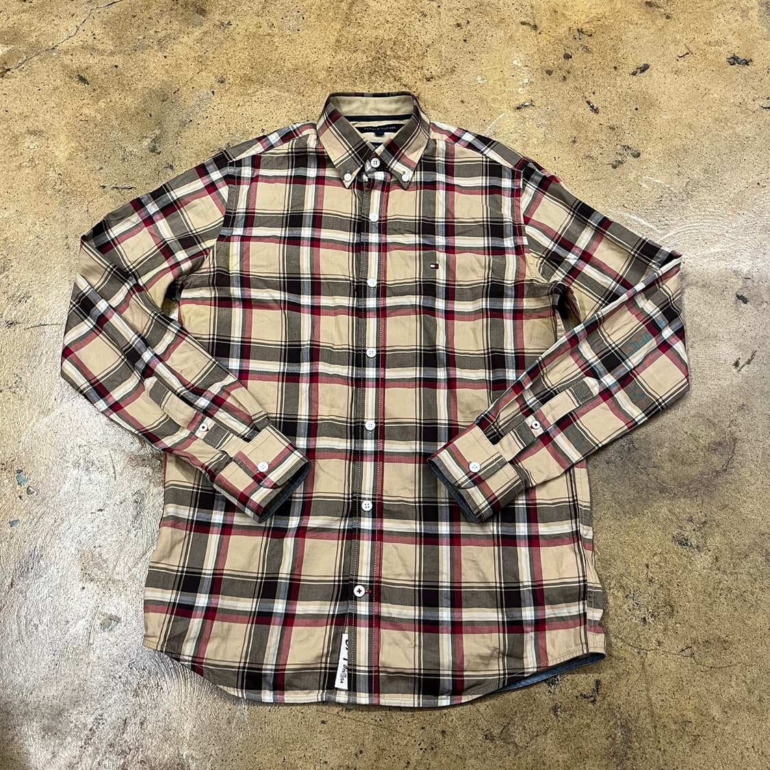 [정품/XS] 타미힐피거 체크 셔츠 빈티지핏 b15 상품이미지2