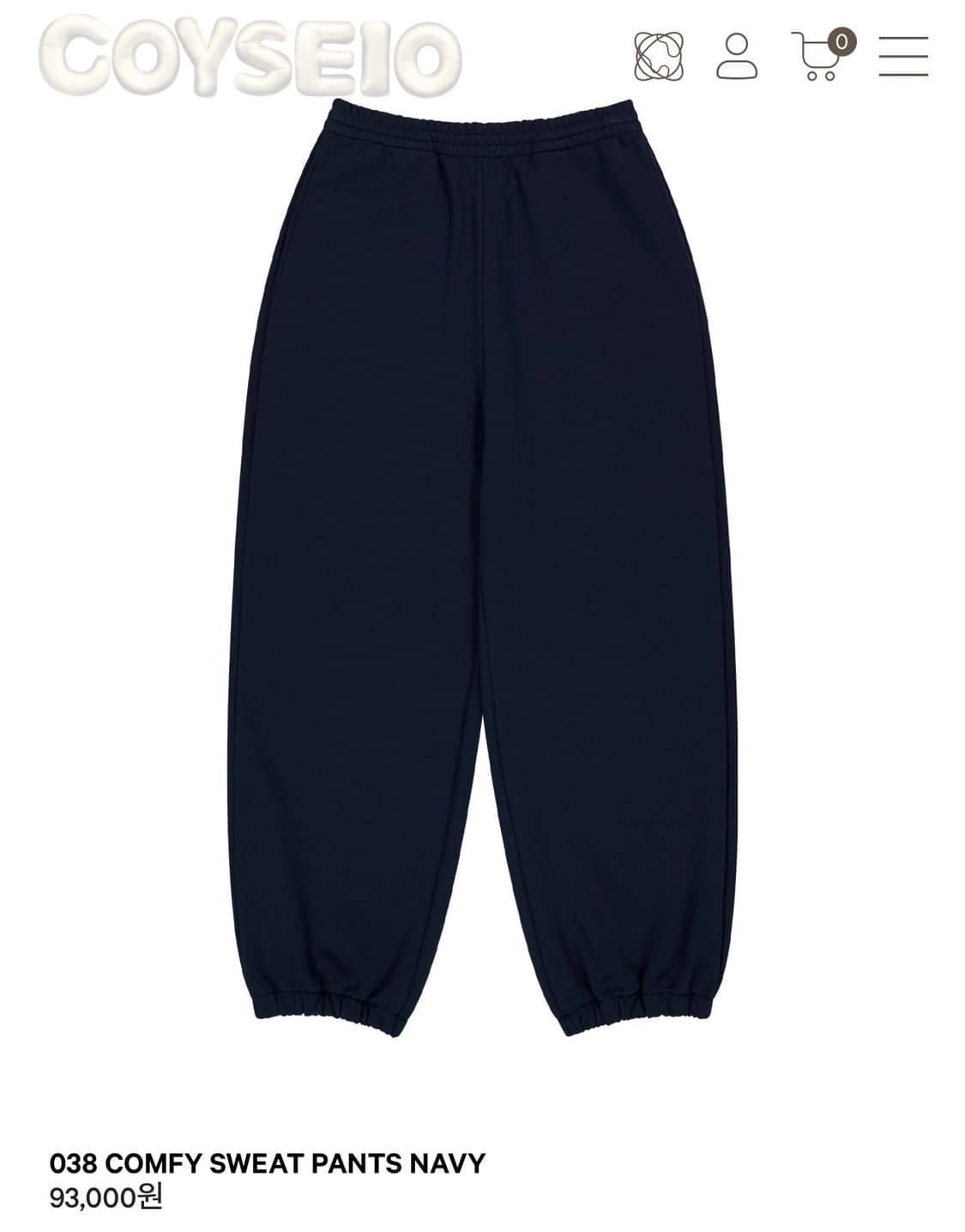 코이세이오 038 스웻팬츠 상품이미지1