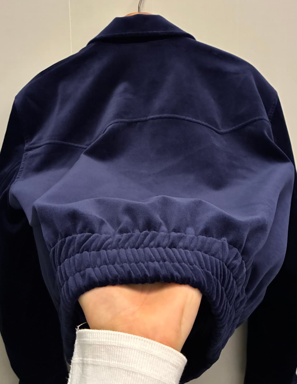 (50/105)Noirer 노이어 벨벳 웨스턴 크롭자켓 네이비 상품이미지7