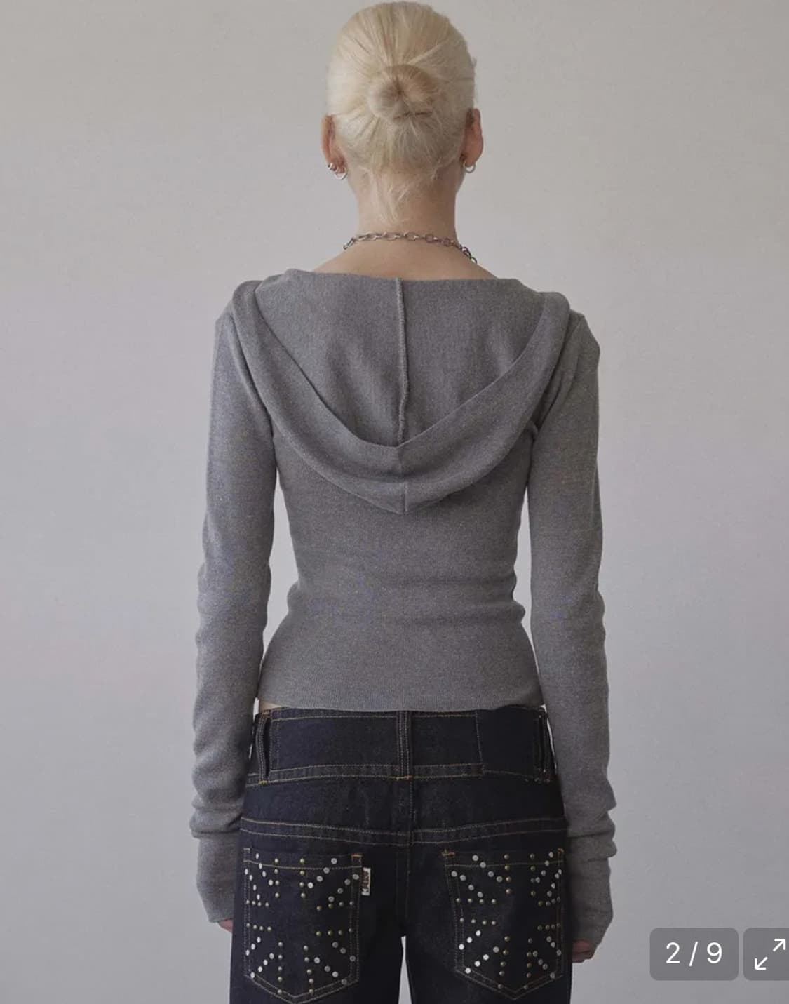 스컬프터 Silhouette Knit Zip-Up Hoodie 상품이미지2