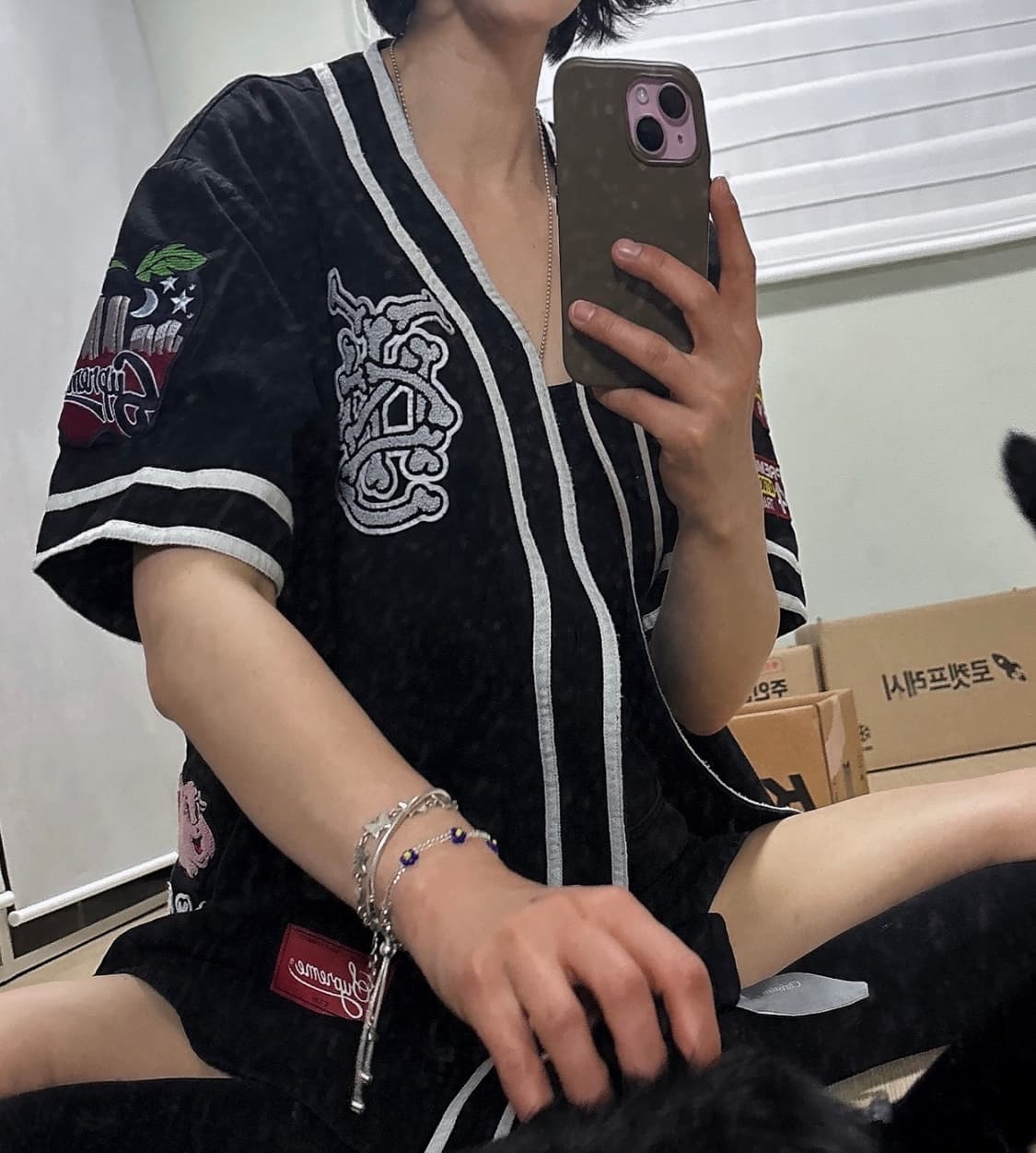 슈프림 패치 데님 야구 저지 상품이미지4