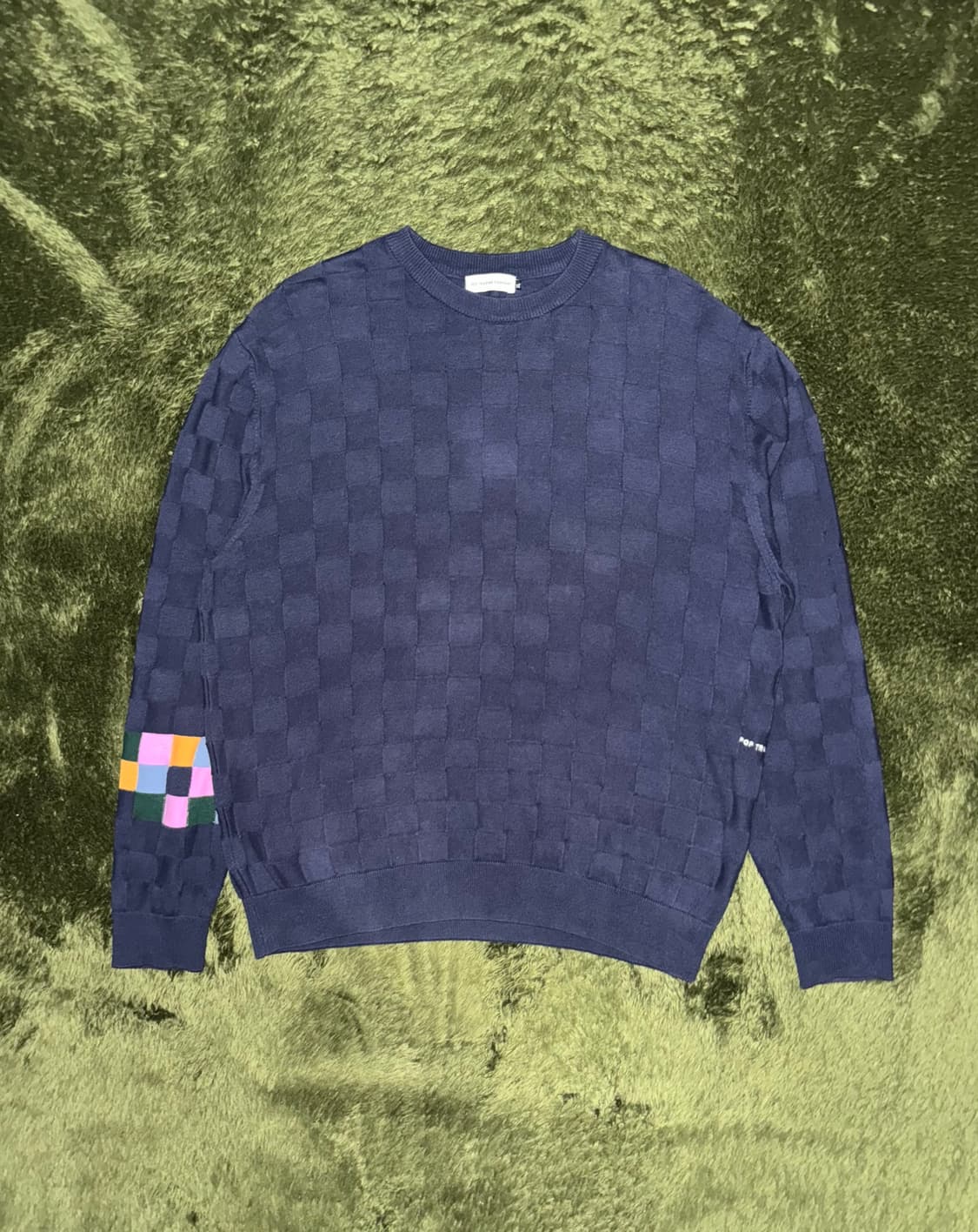 [XL] POP TRADING 팝 트레이딩 컴퍼니 21AW 패널 니트 상품이미지1