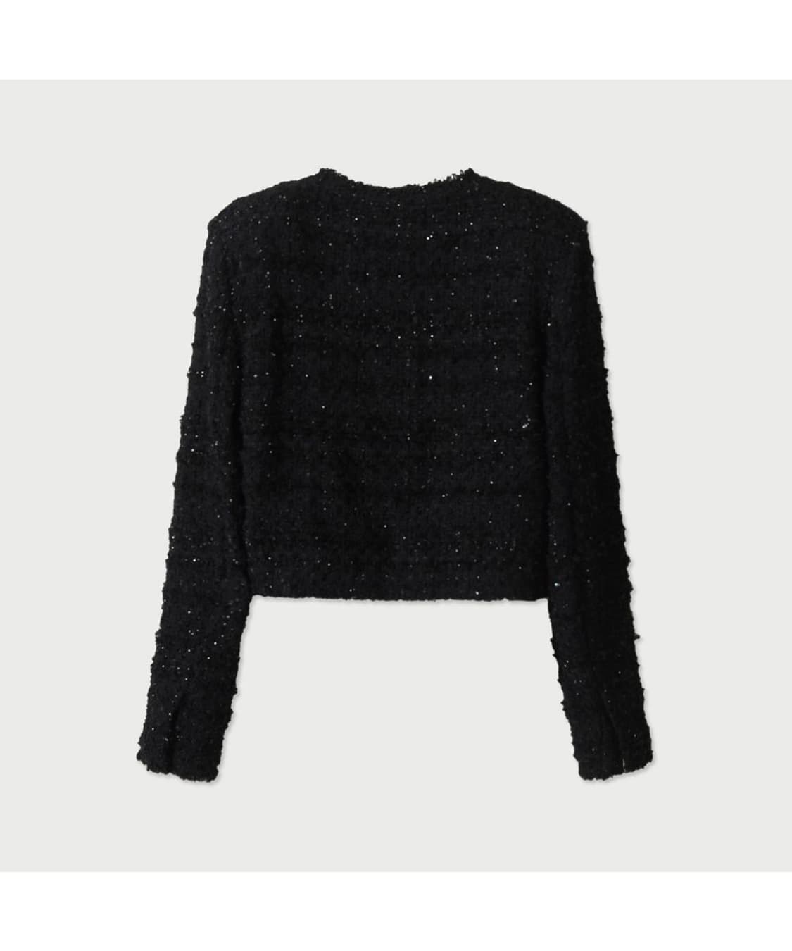 이로 2025 S/S 모아나 트위드 자켓 - 블랙34 상품이미지2