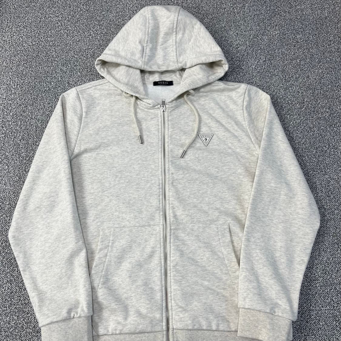 <게스 멜란지 화이트 후드집업> No.1433 상품이미지3