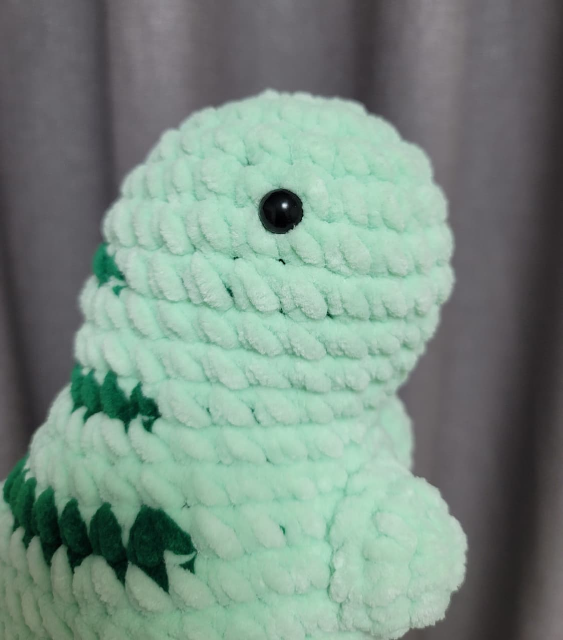 공룡 뜨개 인형(하자) 핸드메이드 솜인형 빈티지 손뜨개 도마뱀 용 캐릭터 상품이미지6