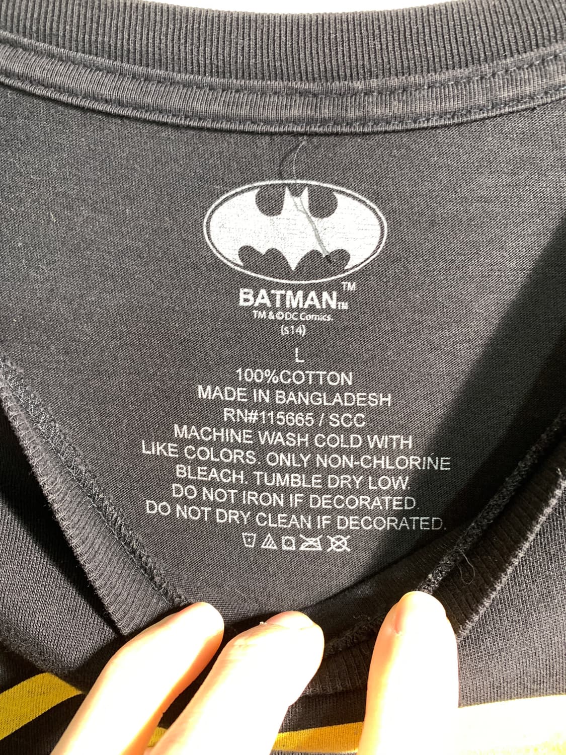 만원샵) batman 배트맨 빈티지 티셔츠 L C222 상품이미지7