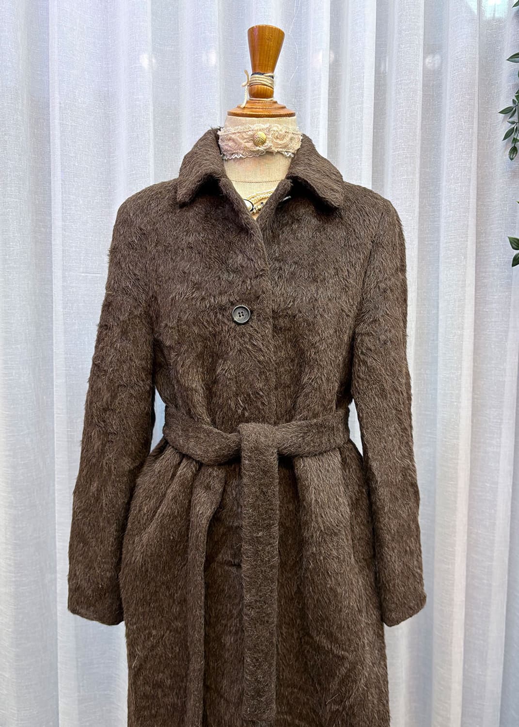 마리끌레르 알파카 베이직롱코트 상품이미지1