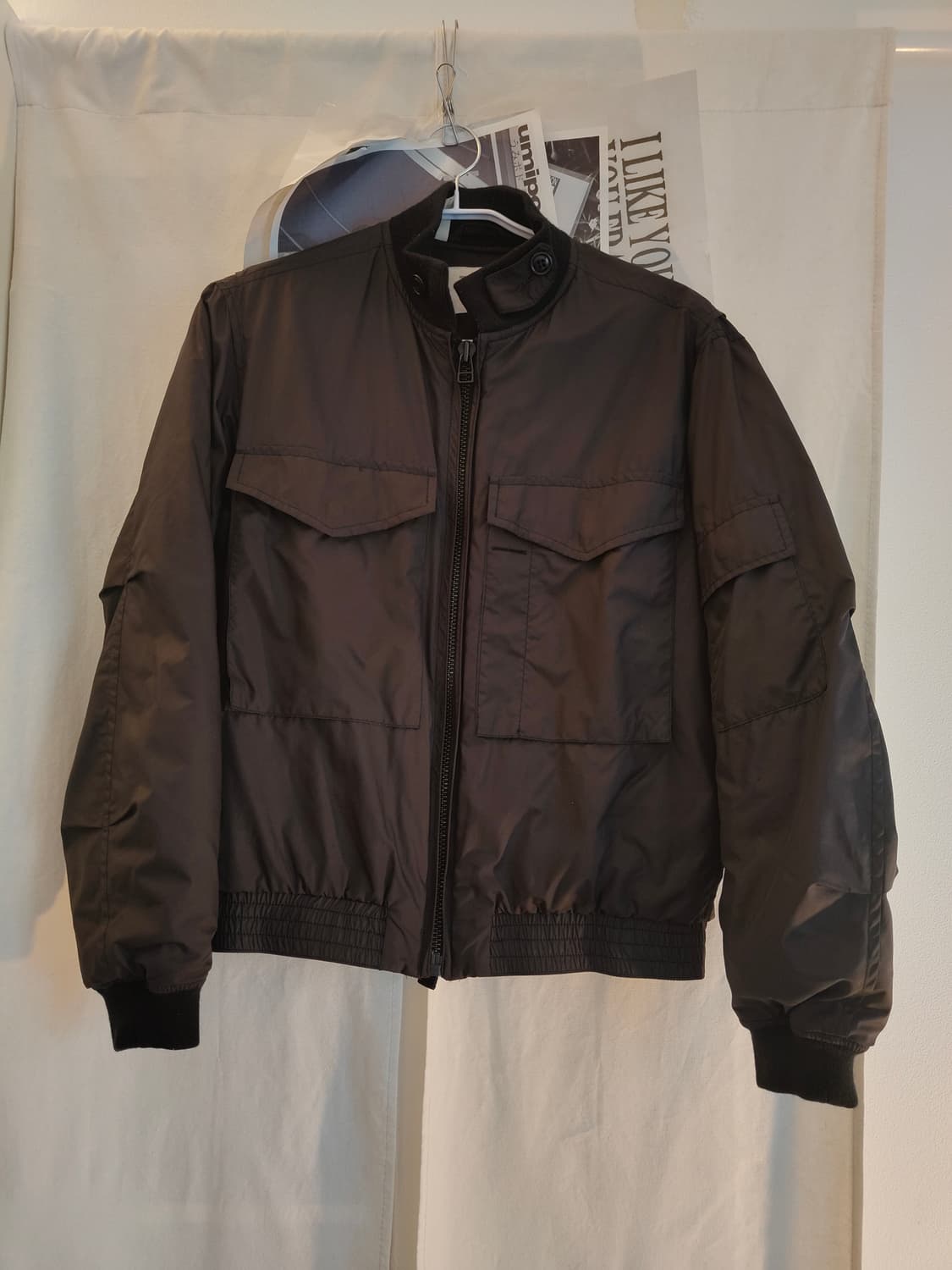 N.hoolywood 엔헐리우드 패디드 블루종 상품이미지1