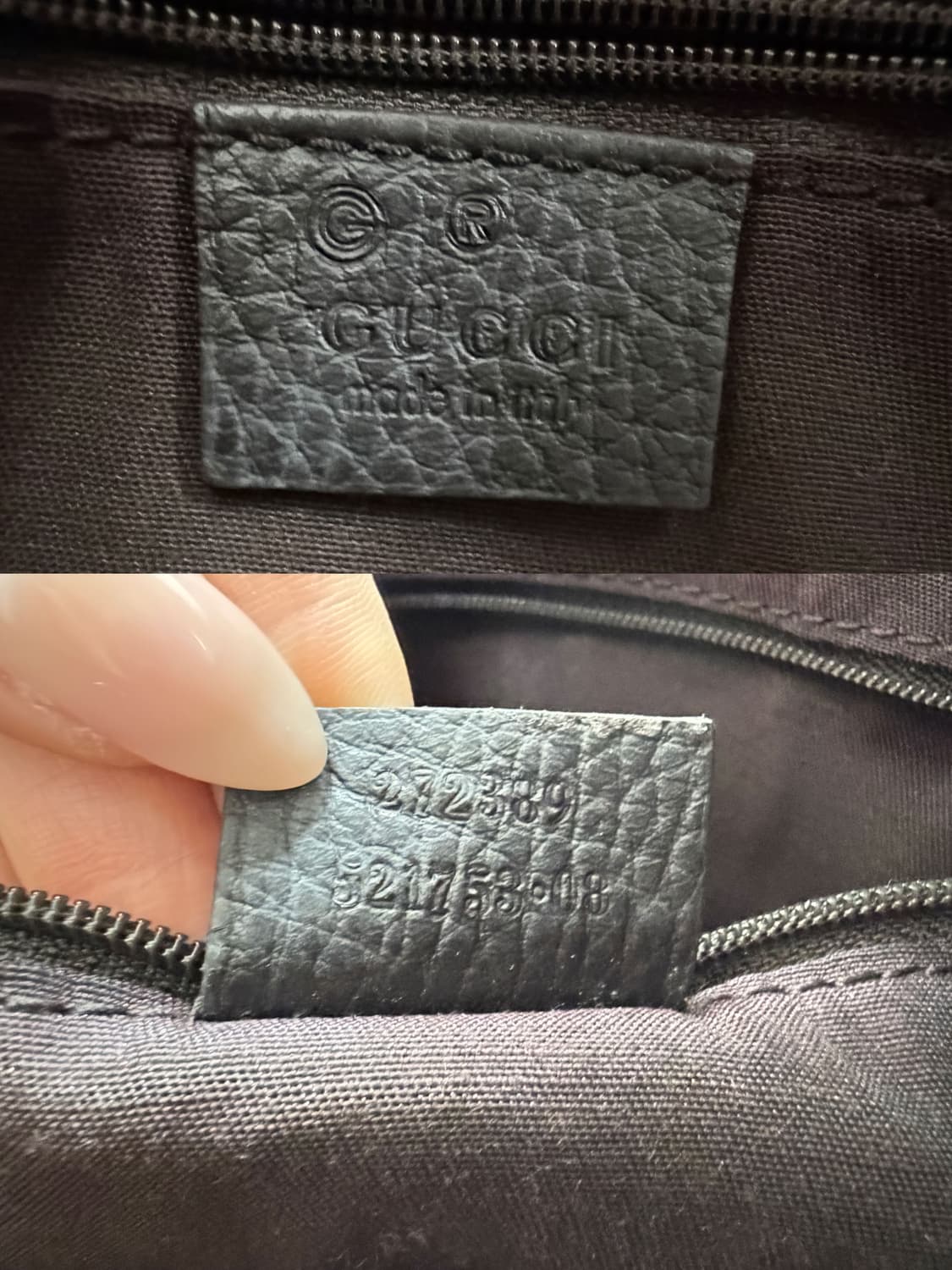 구찌 GG 캔버스 레더 트리밍 호보백 상품이미지9