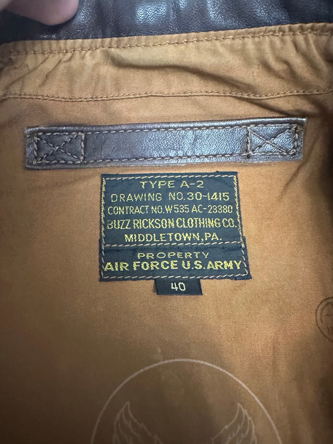 버즈릭슨 a2 말가죽 자켓 40사이즈 상품이미지6